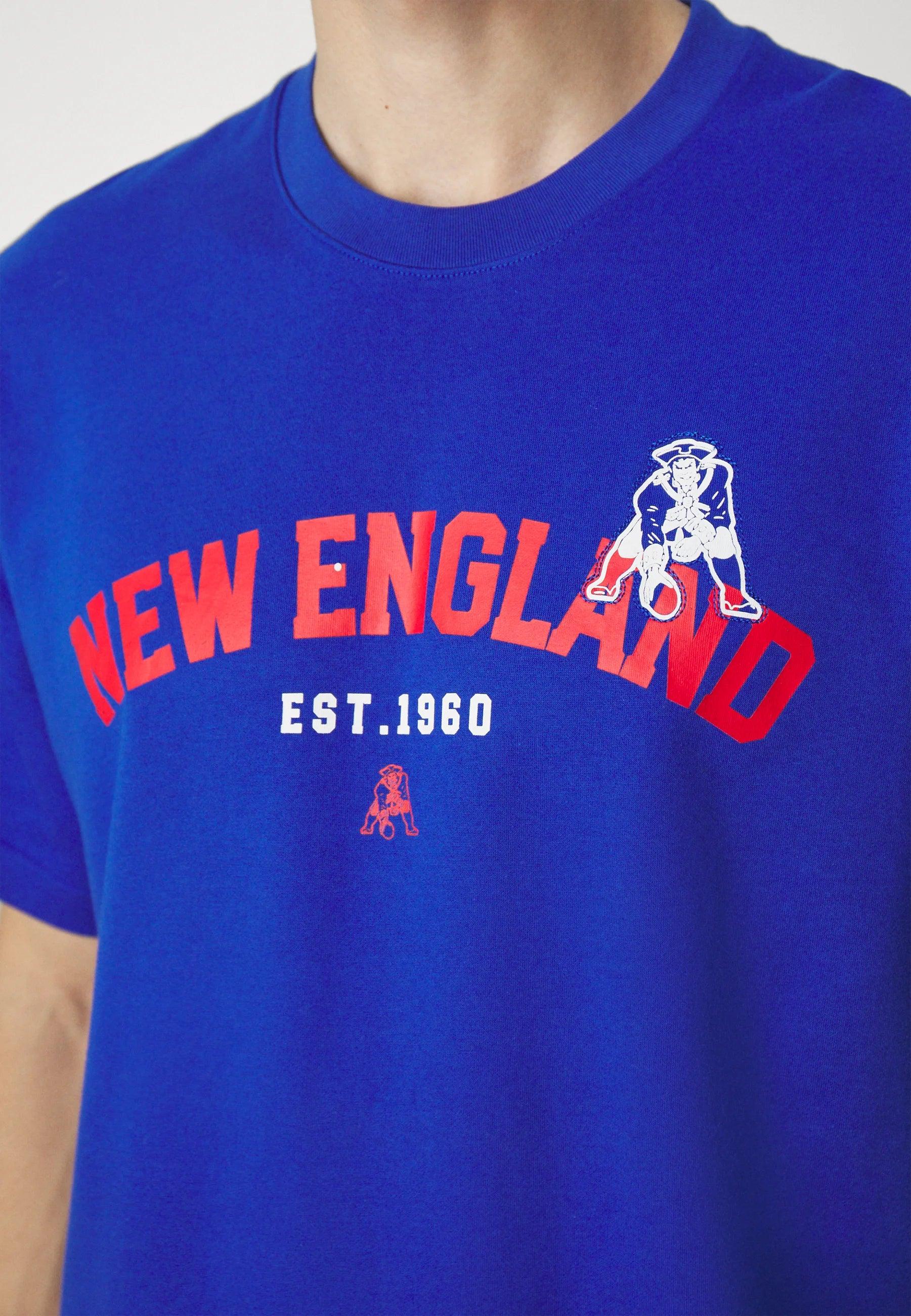 New England Patriots Nike NFL Rewind Oversized Heavyweight T-Shirt - Blue