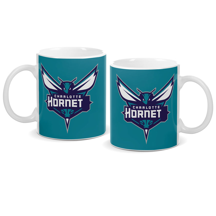 Charlotte Hornets NBA Team Logo Ceramic Coffee Mug - Teal