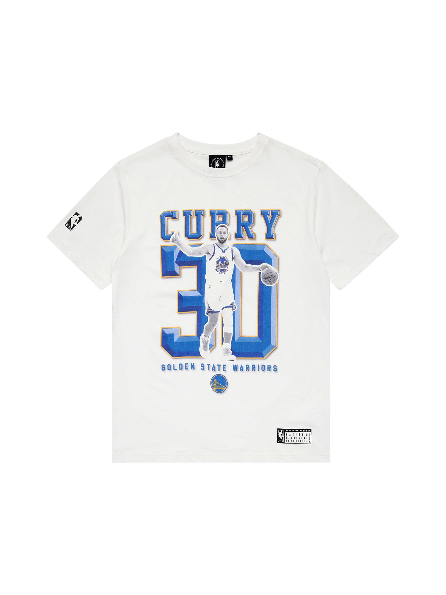 Youths Steph Curry Golden State Warriors NBA Essentials Vintage T-Shirt - White