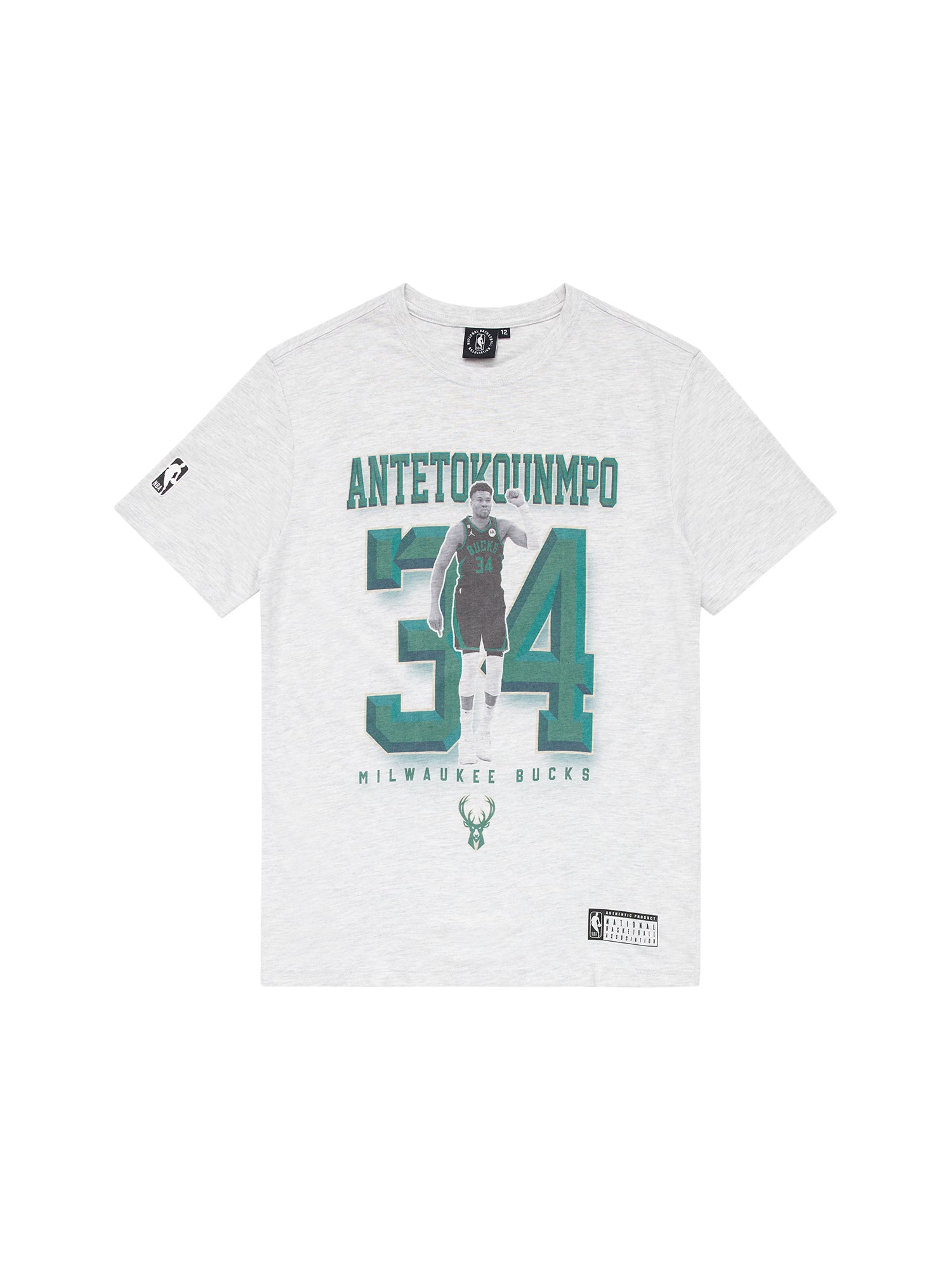 Youths Giannis Antetokounmpo Milwaukee Bucks NBA Essentials Vintage T-Shirt - Marle