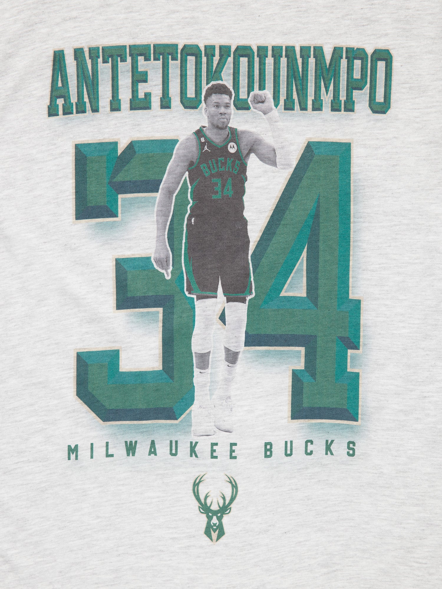 Youths Giannis Antetokounmpo Milwaukee Bucks NBA Essentials Vintage T-Shirt - Marle