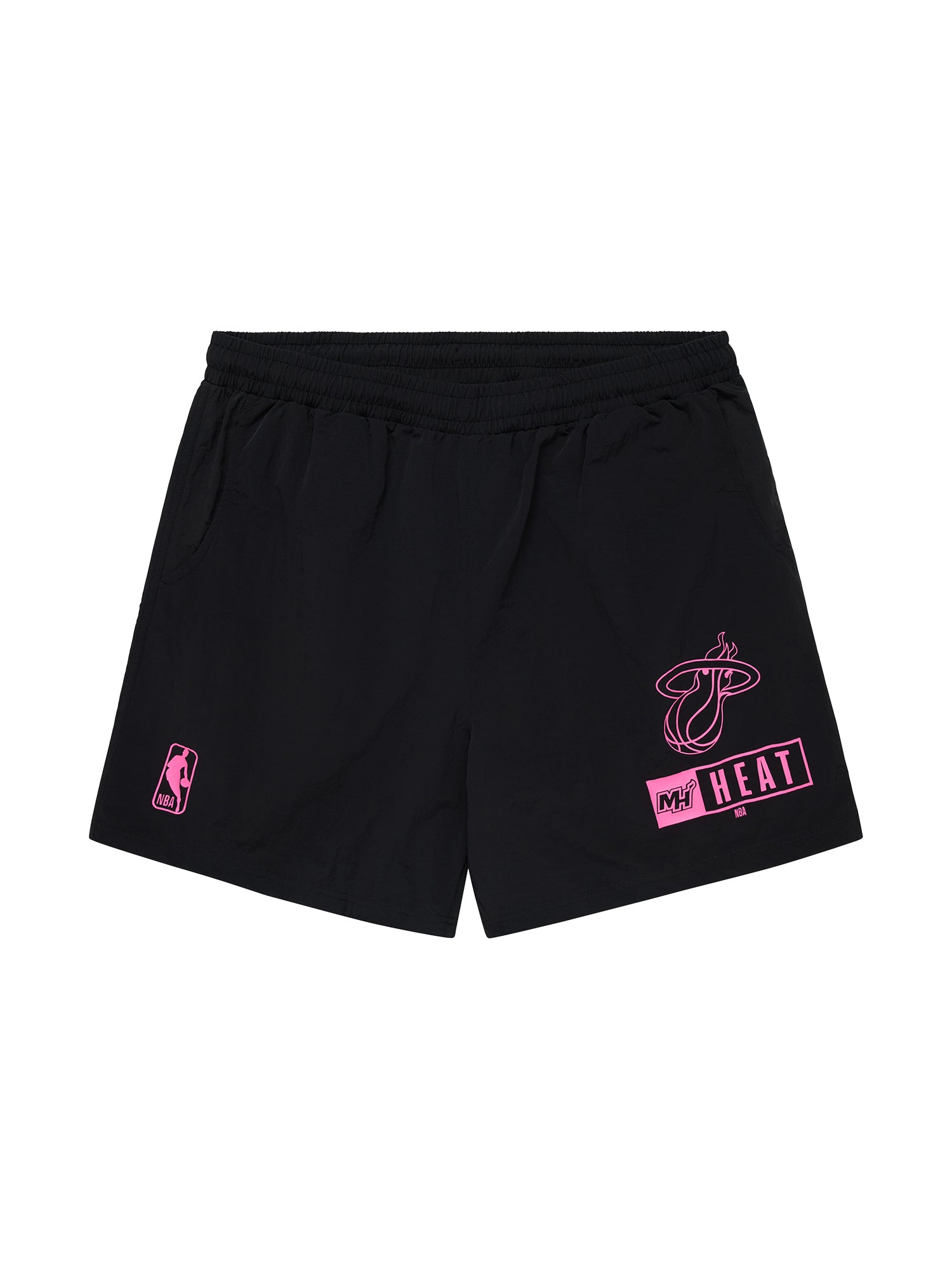 Miami Heat NBA Essentials Spencer Nylon Shorts - Black