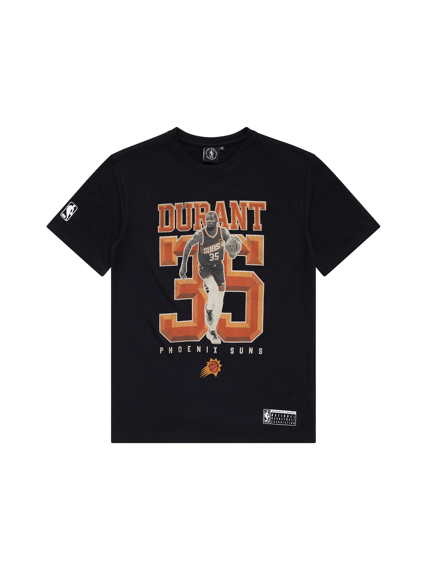 Youths Kevin Durant Phoenix Suns NBA Essentials Vintage T-Shirt - Black