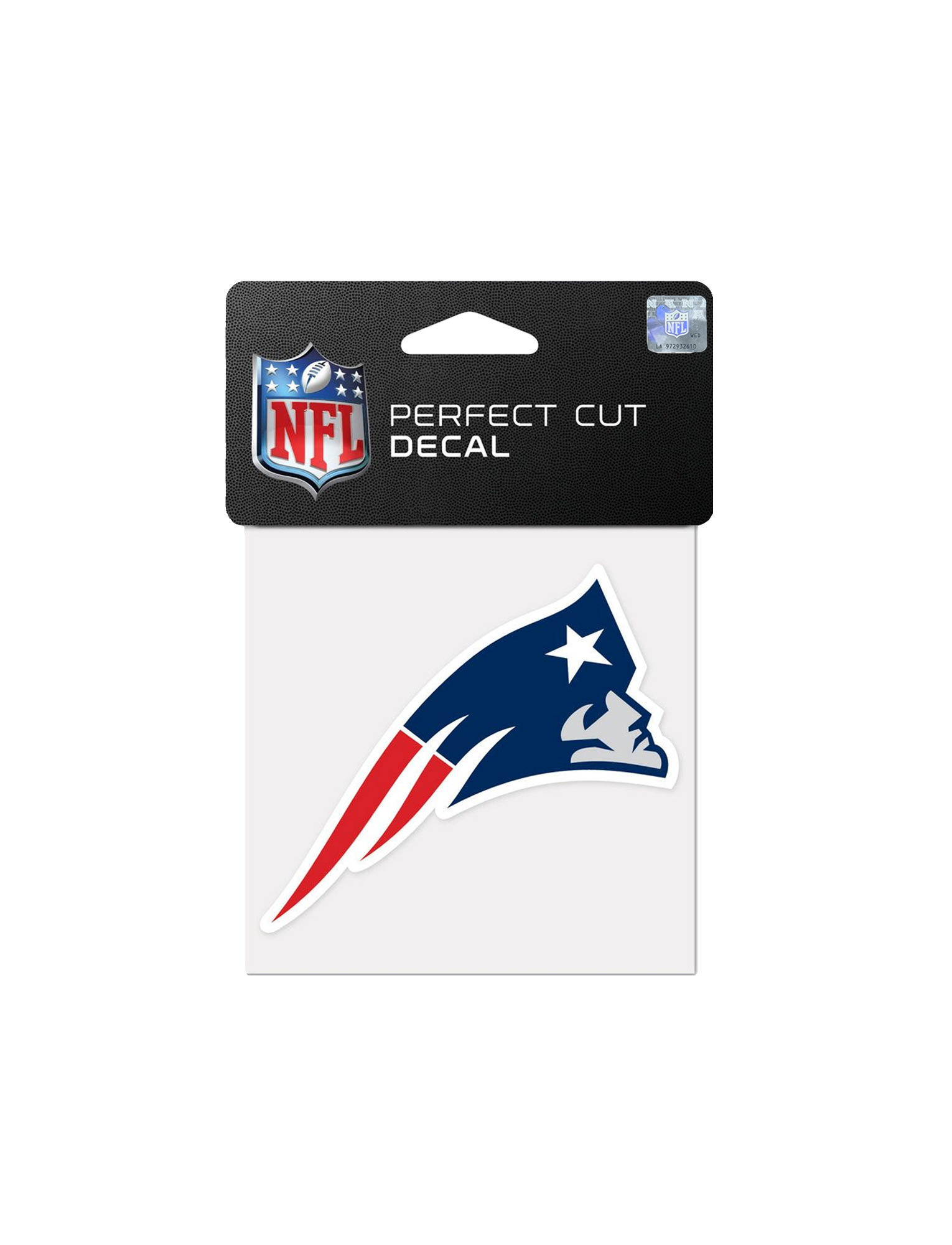 New England Patriots Wincraft NFL 4" x 4" Perfect Cut Decal