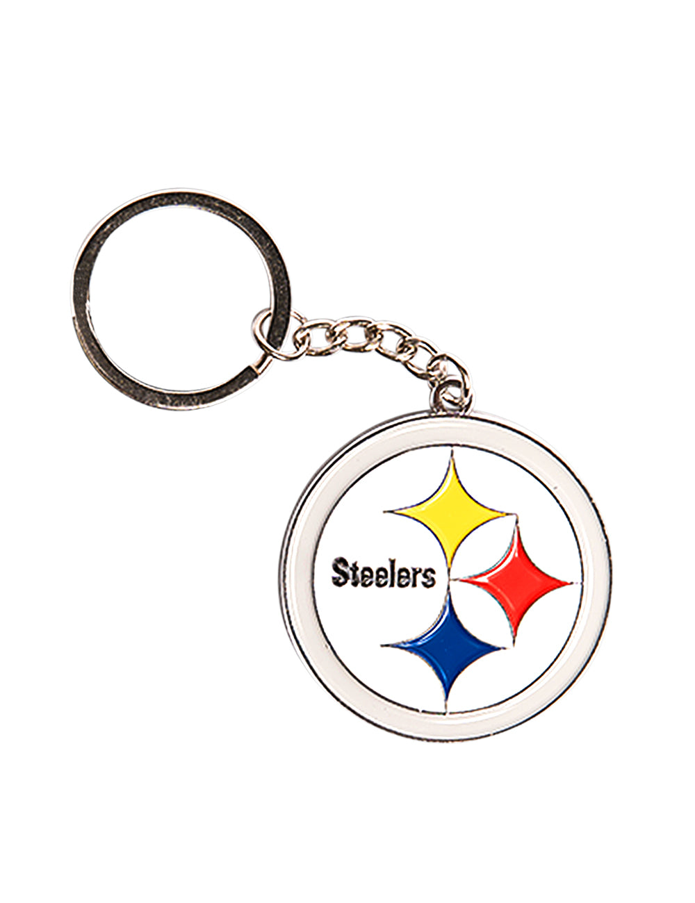 Pittsburgh Steelers NFL Team Logo Steel Keyring