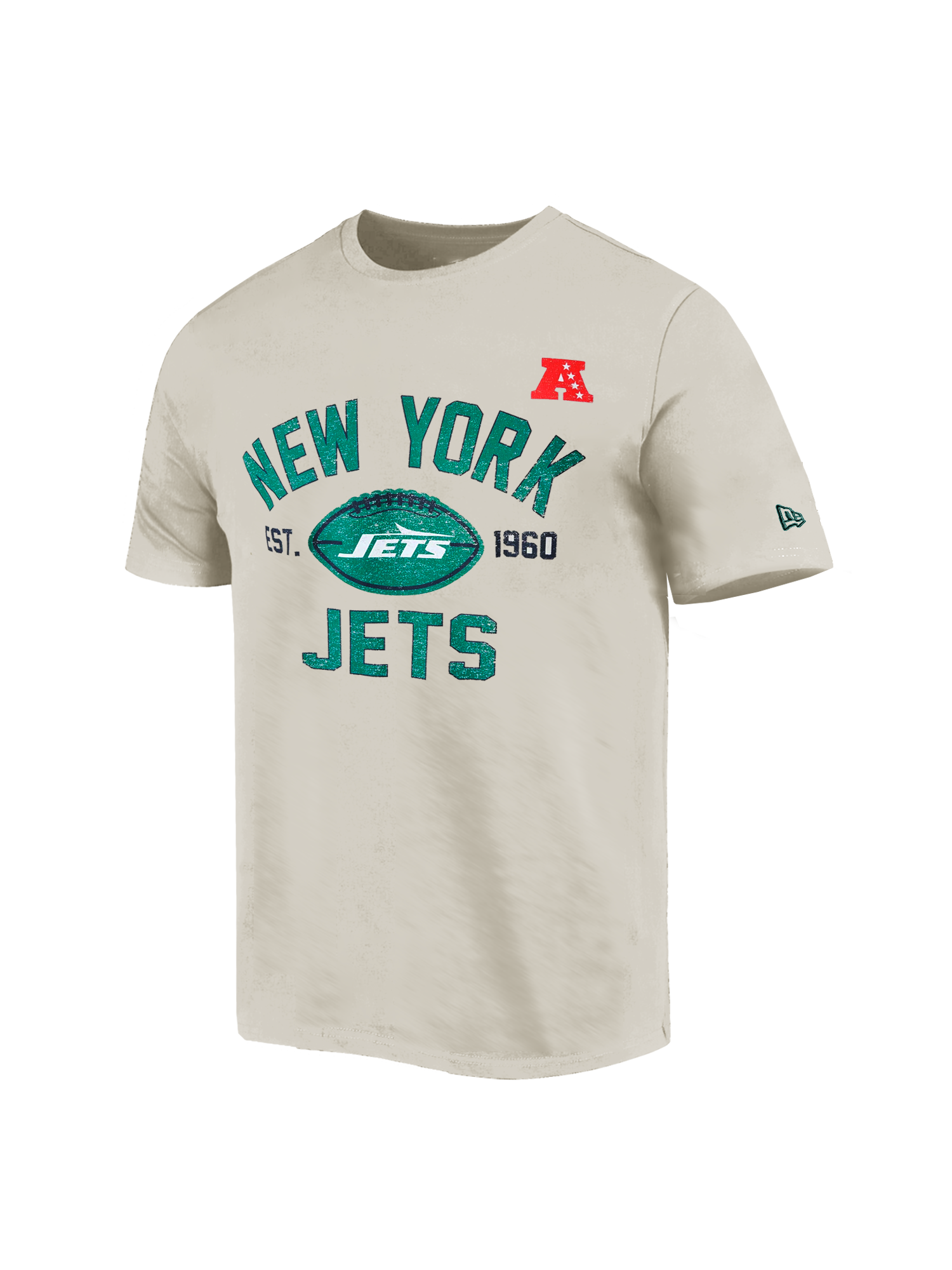 New York Jets New Era NFL 24 Sideline Historic T-Shirt - Stone