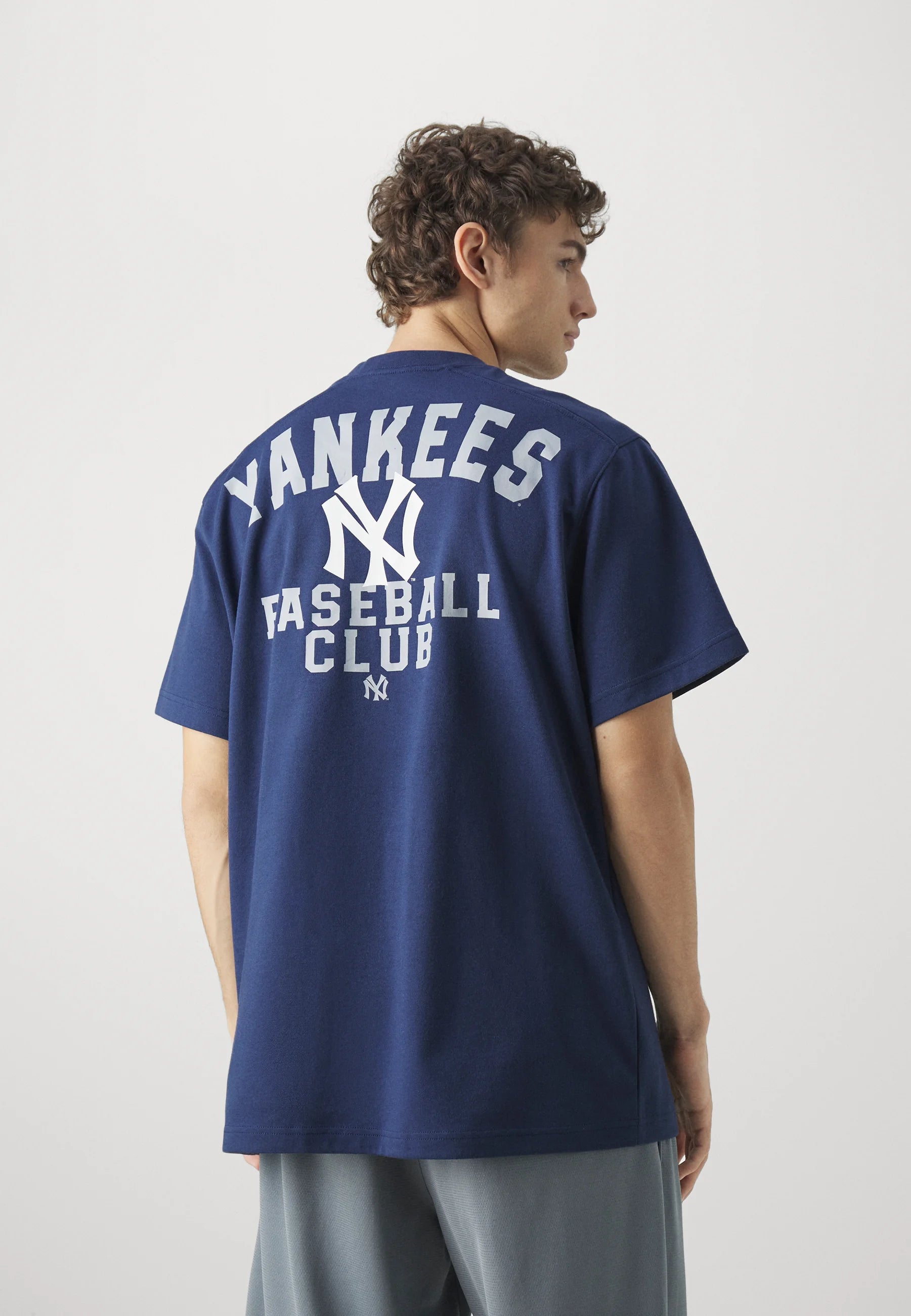 New York Yankees Nike MLB Rewind Oversized Heavyweight T-Shirt - Navy