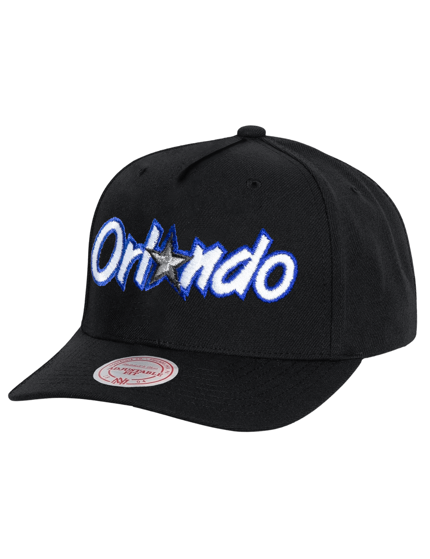 Orlando Magic Mitchell & Ness NBA HWC Wordmark MVP Snapback Hat - Black