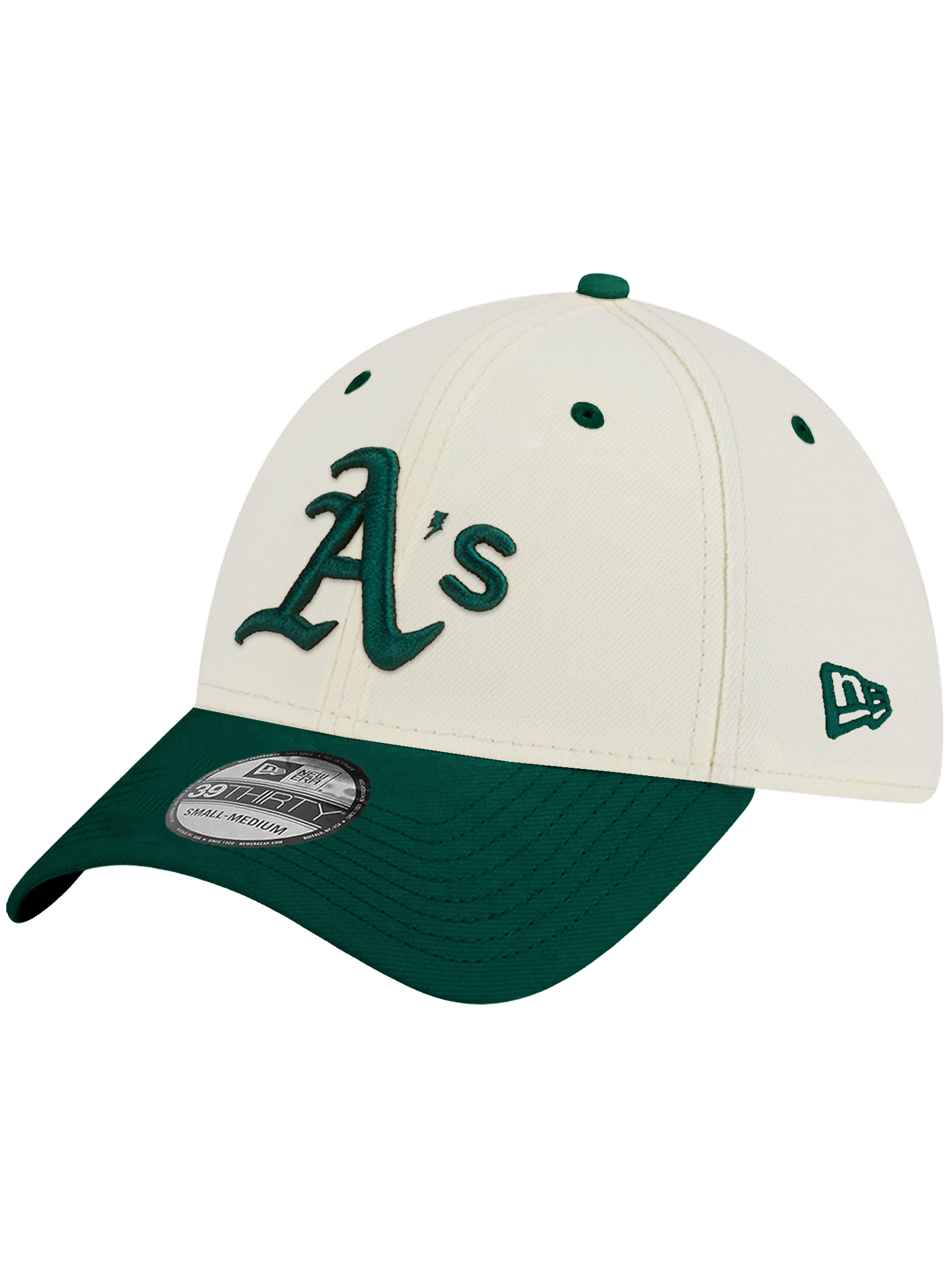 Oakland Athletics New Era MLB 2T Team 39THIRTY Stretch-Fit Hat - Chrome