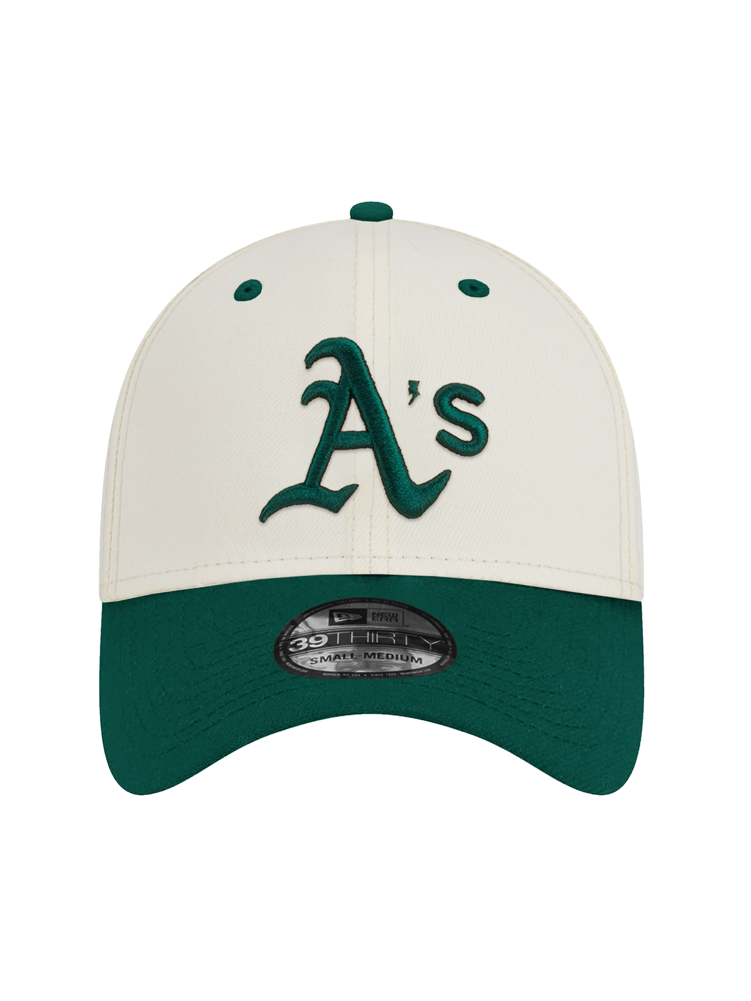 Oakland Athletics New Era MLB 2T Team 39THIRTY Stretch-Fit Hat - Chrome