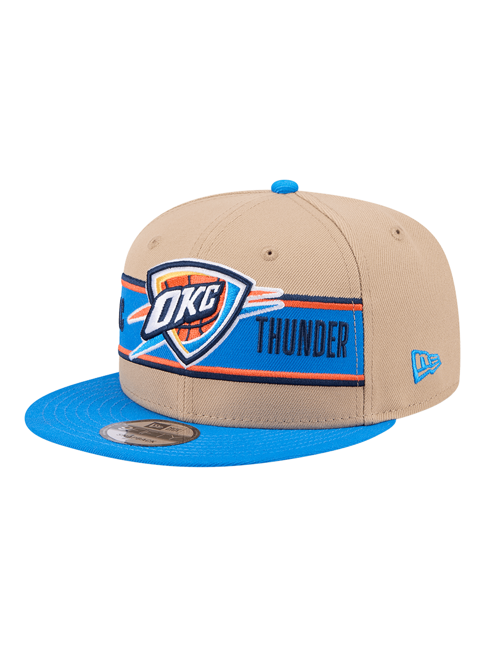 Youths Oklahoma City Thunder New Era NBA 24 Draft 9FIFTY Snapback Hat - Tan