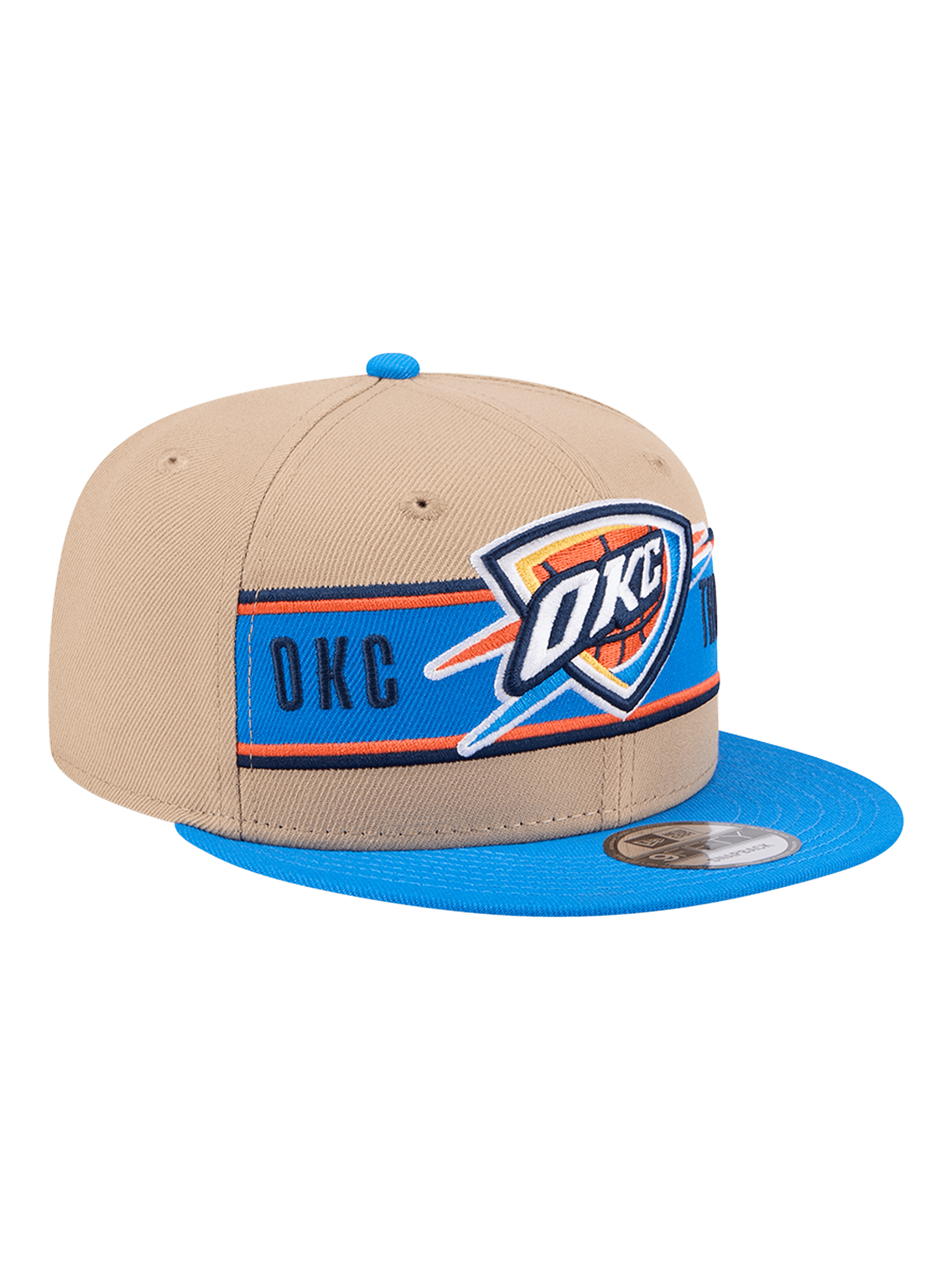 Youths Oklahoma City Thunder New Era NBA 24 Draft 9FIFTY Snapback Hat - Tan