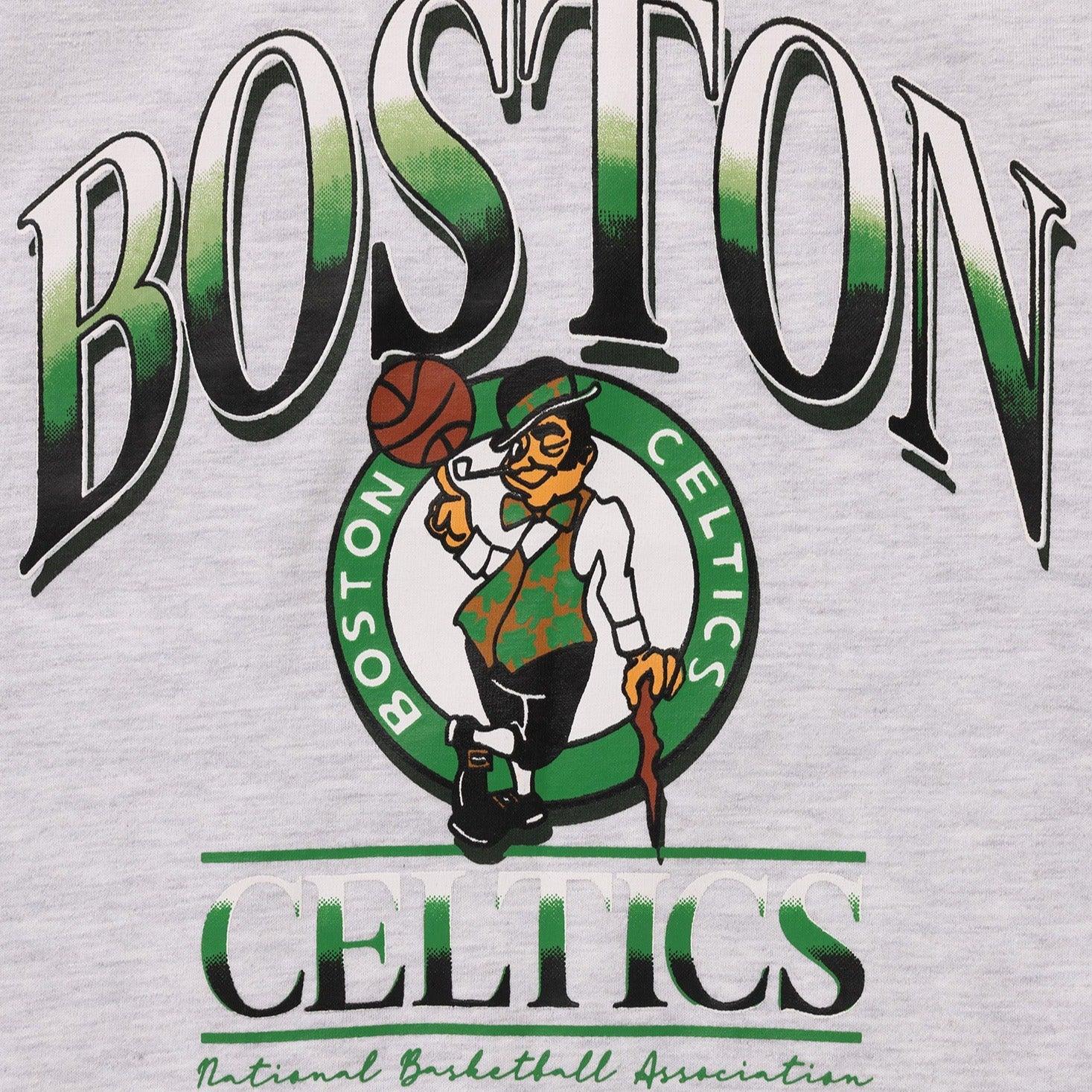 Youths Boston Celtics NBA Essentials Athens Vintage T-Shirt - Silver Marle