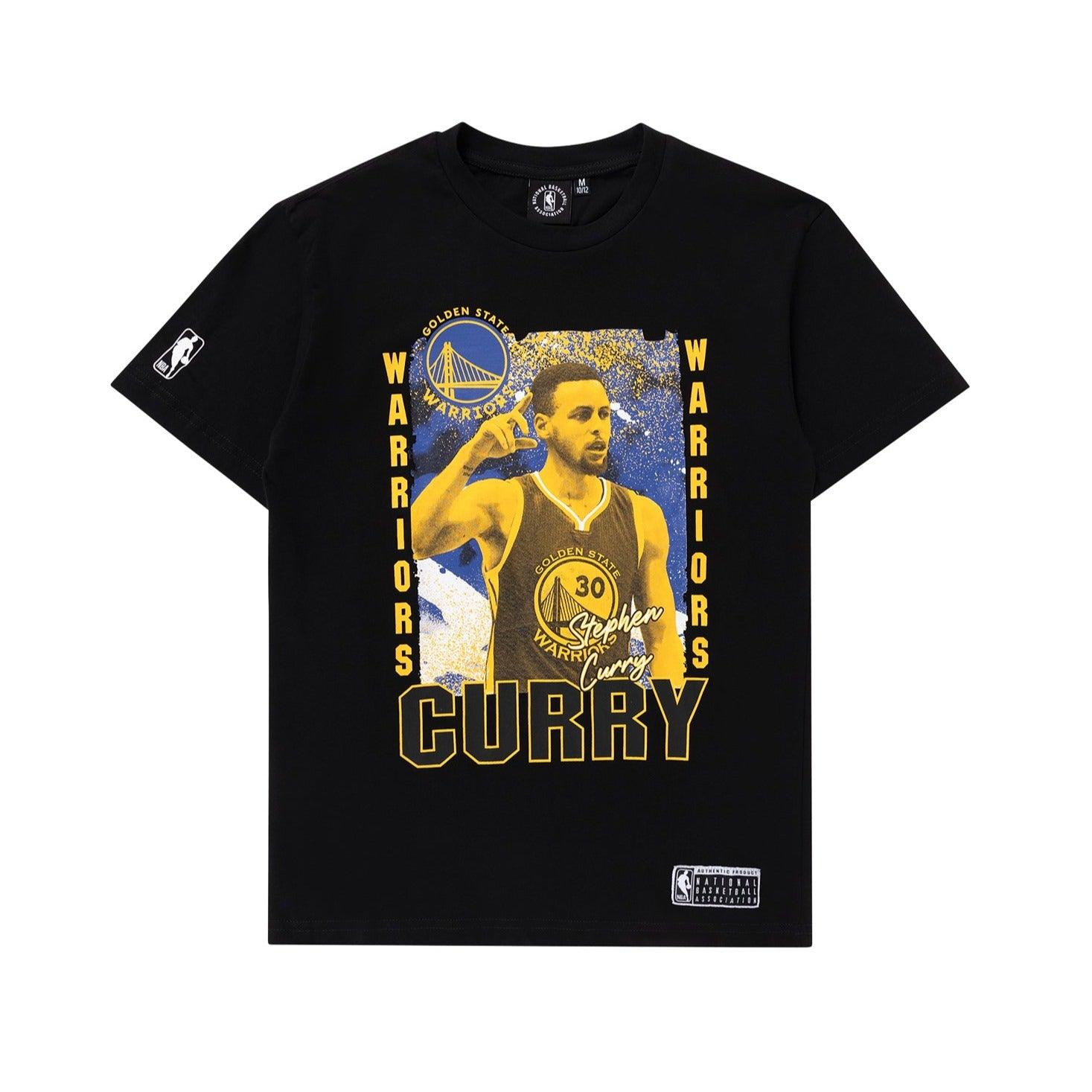 Youths Steph Curry Golden State Warriors NBA Essentials Vintage T-Shirt - Black