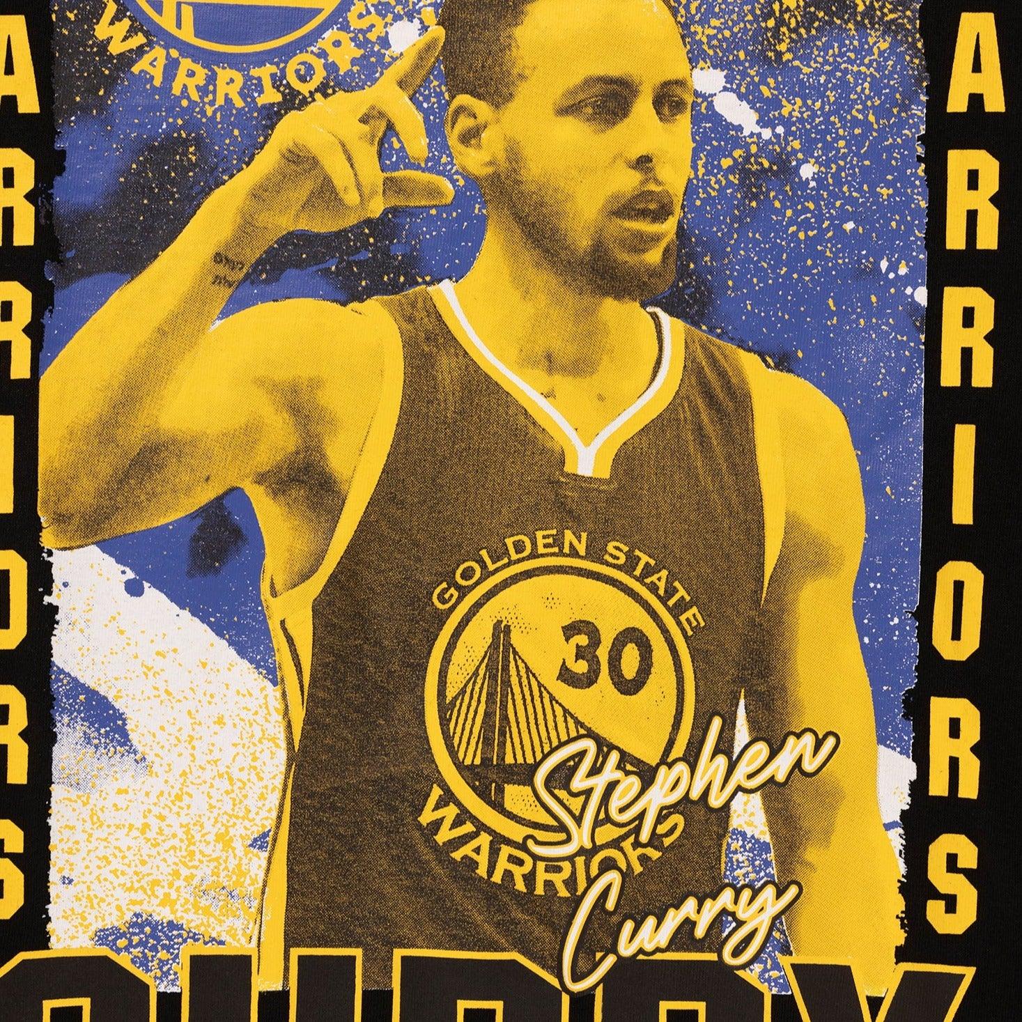 Youths Steph Curry Golden State Warriors NBA Essentials Vintage T-Shirt - Black