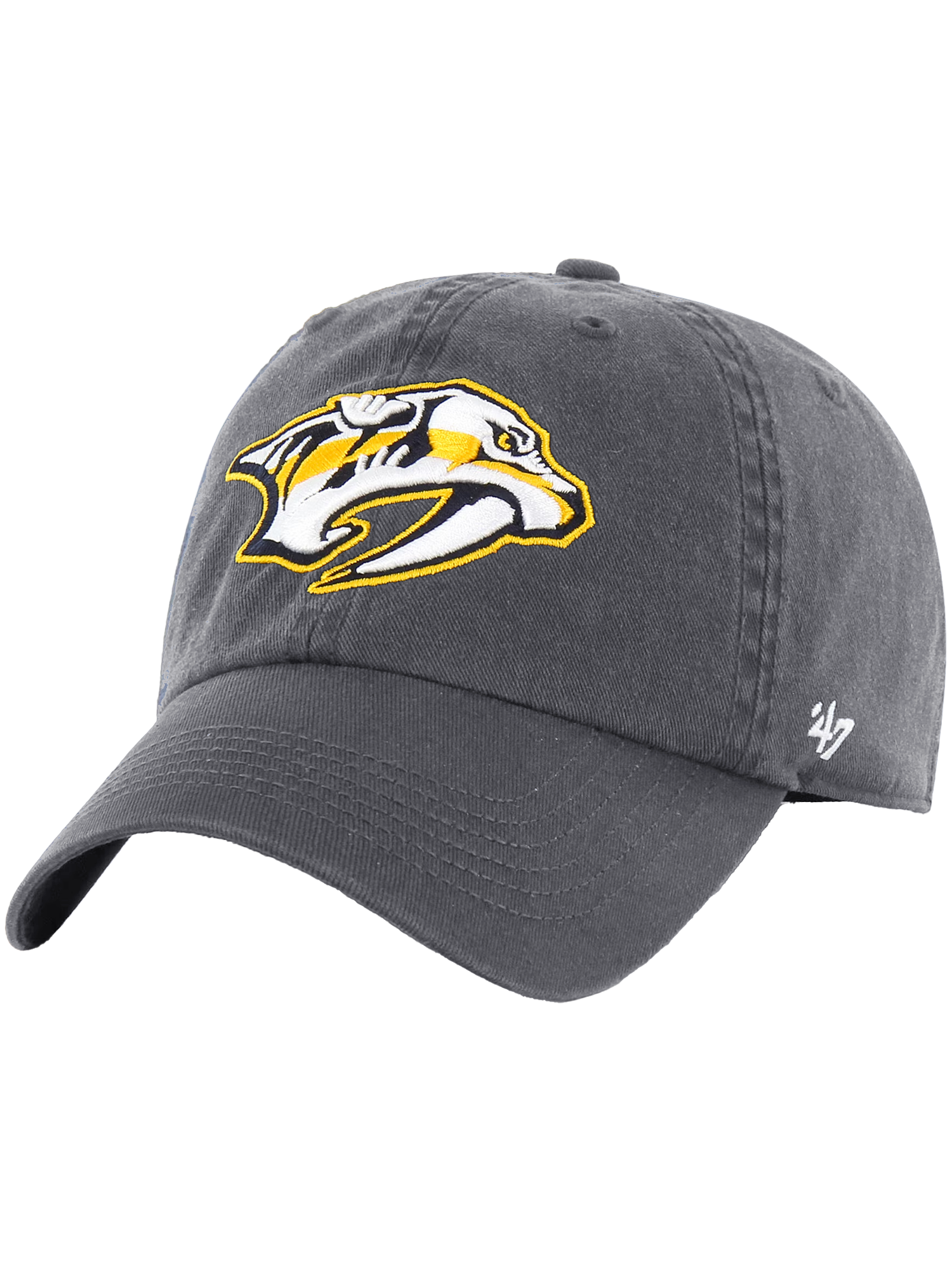 Nashville Predators '47 NHL Team Clean Up Strapback Hat - Charcoal