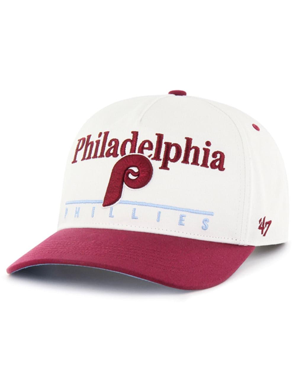 Philadelphia Phillies '47 MLB Cooperstown Hitch Pre-Curved Snapback Hat - White