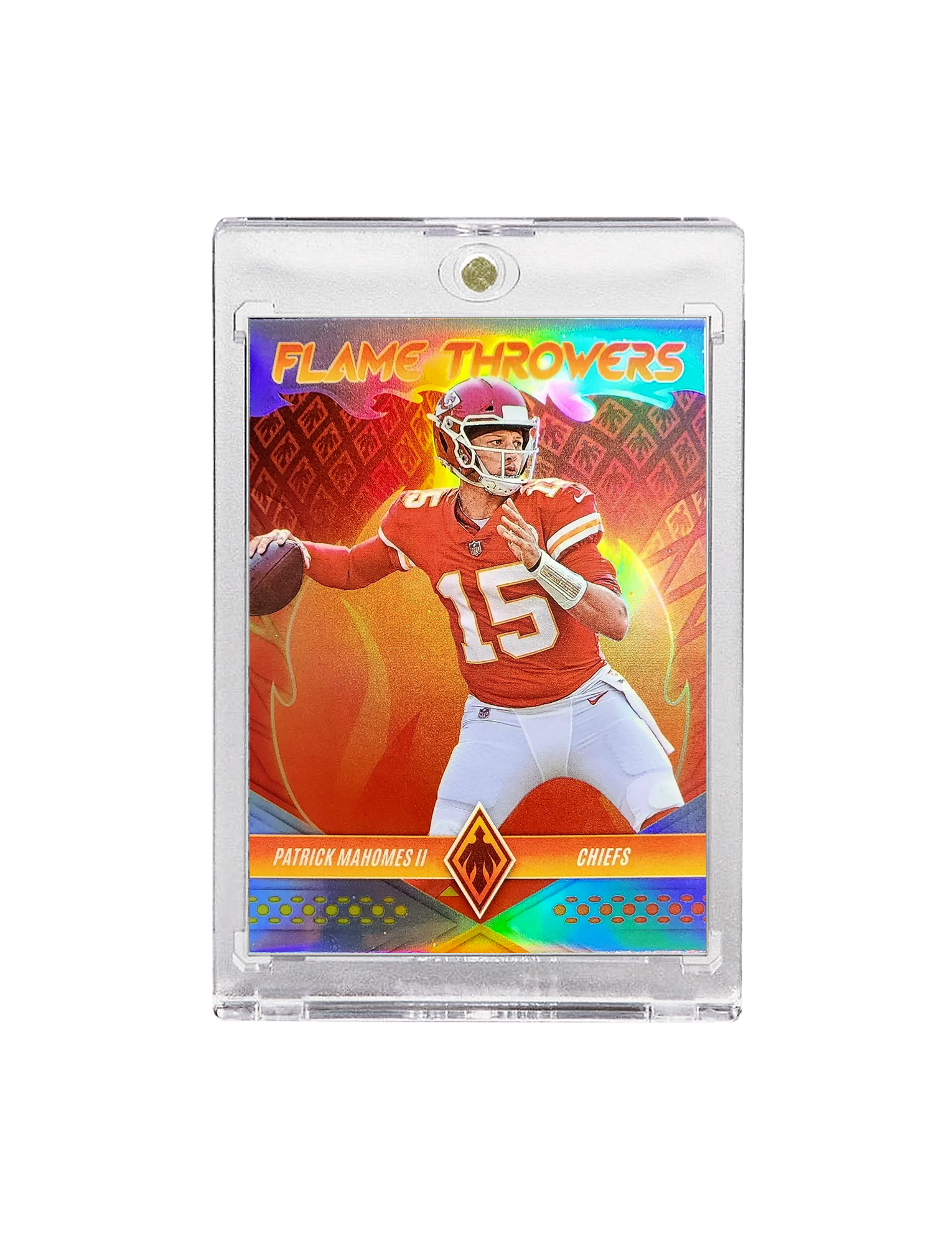 Patrick Mahomes Kansas City Chiefs Panini NFL Phoenix Flame Throwers Silver Card