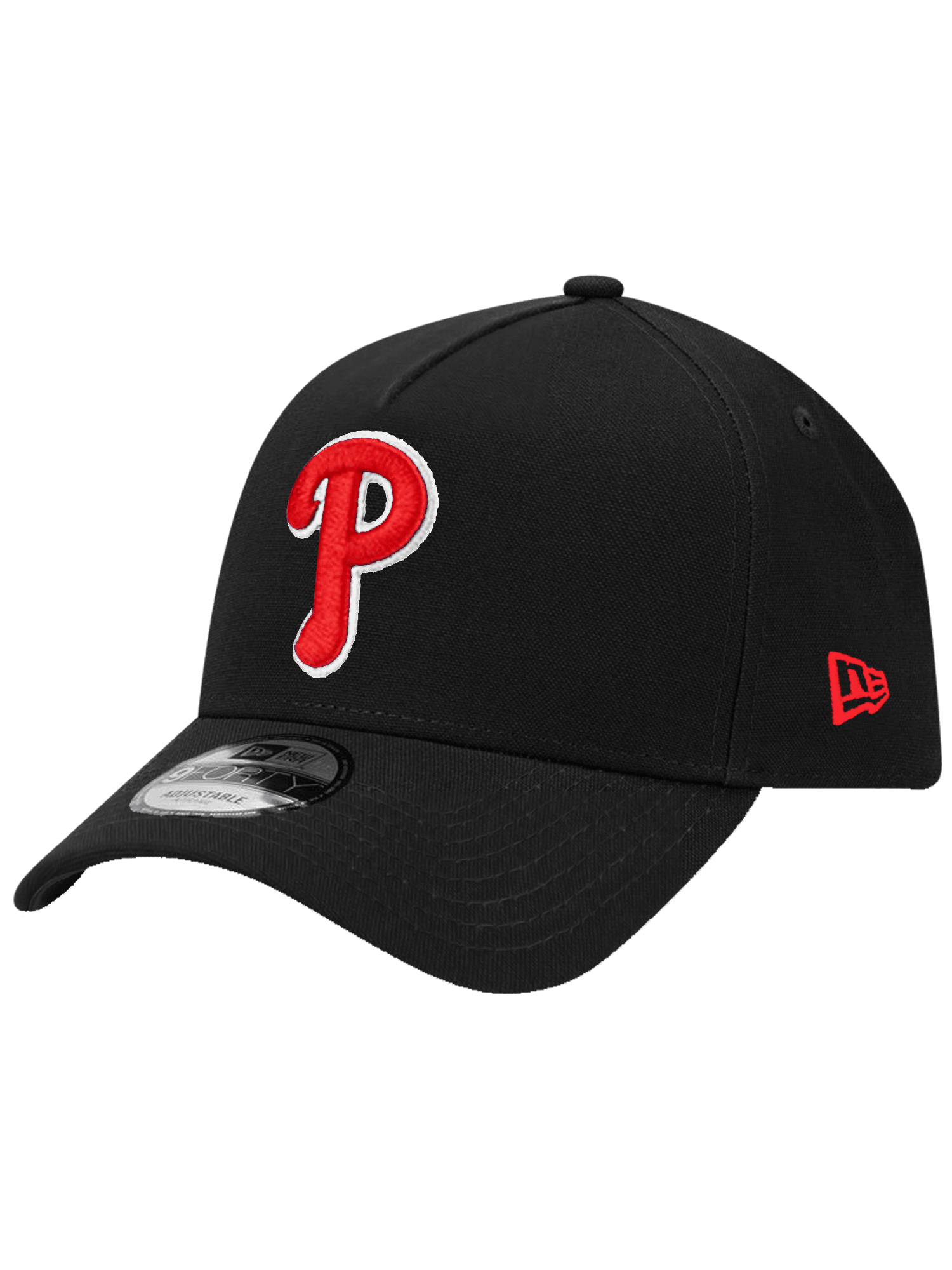 Philadelphia Phillies New Era MLB Team 9FORTY A-Frame Snapback Hat - Black