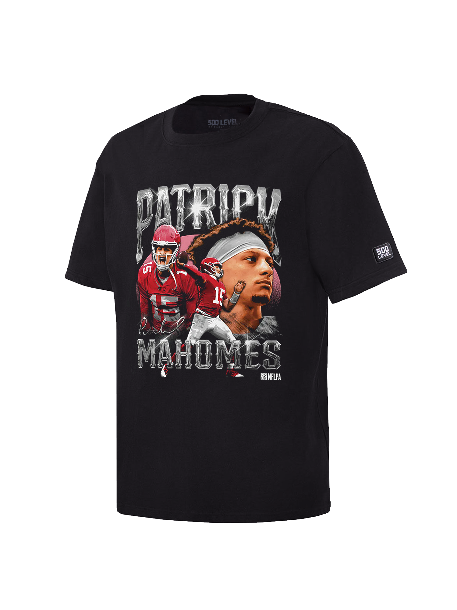 Patrick Mahomes Kansas City Chiefs 500 Level NFL Homage T-Shirt - Black