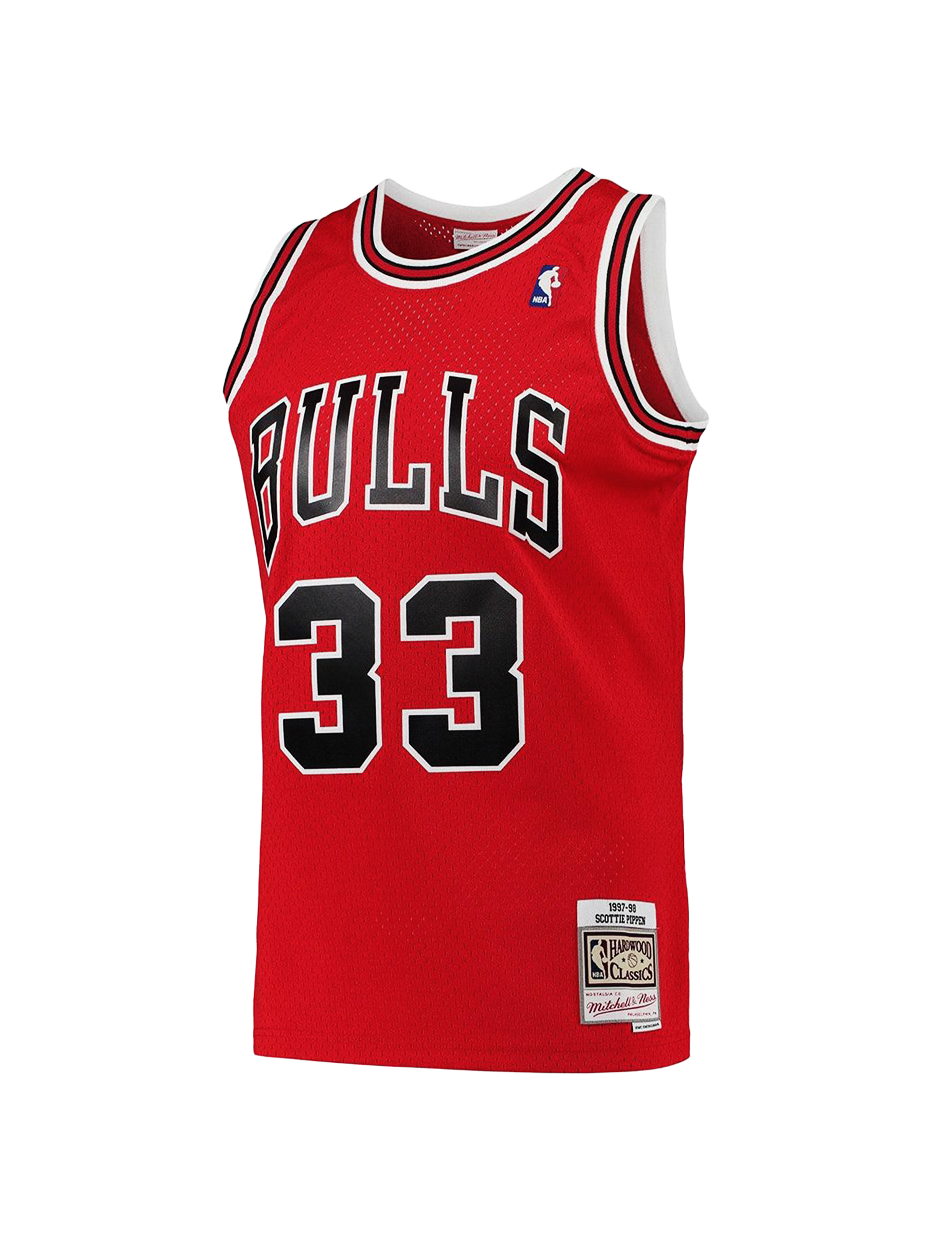 Scottie Pippen Chicago Bulls Mitchell & Ness NBA 97-98 Road Swingman Jersey - Red