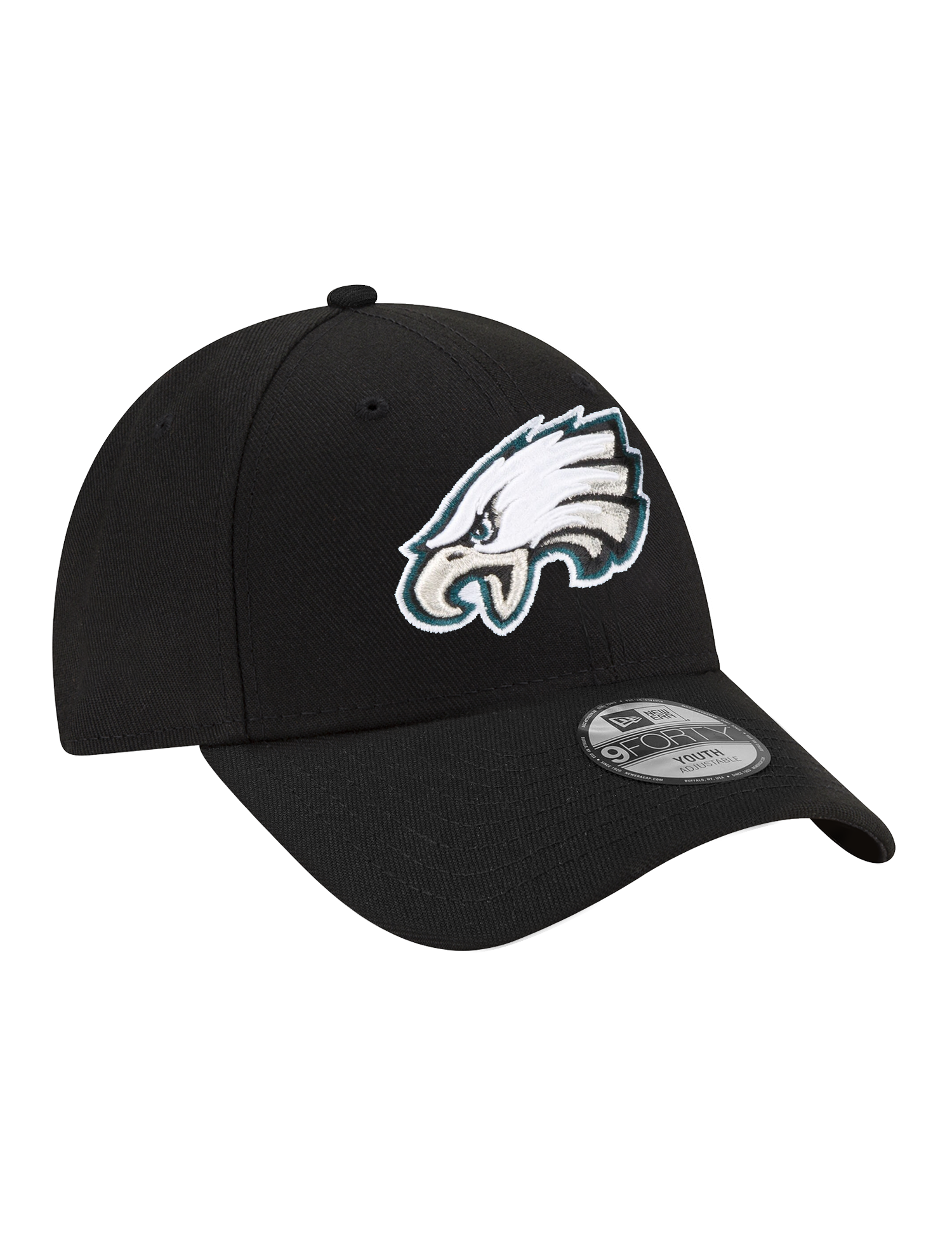 Youths Philadelphia Eagles New Era NFL Team 9FORTY Hat - Black