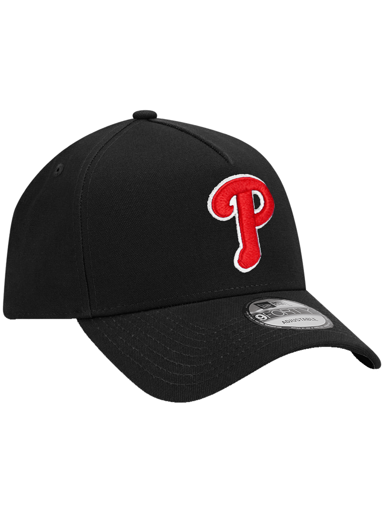 Philadelphia Phillies New Era MLB Team 9FORTY A-Frame Snapback Hat - Black