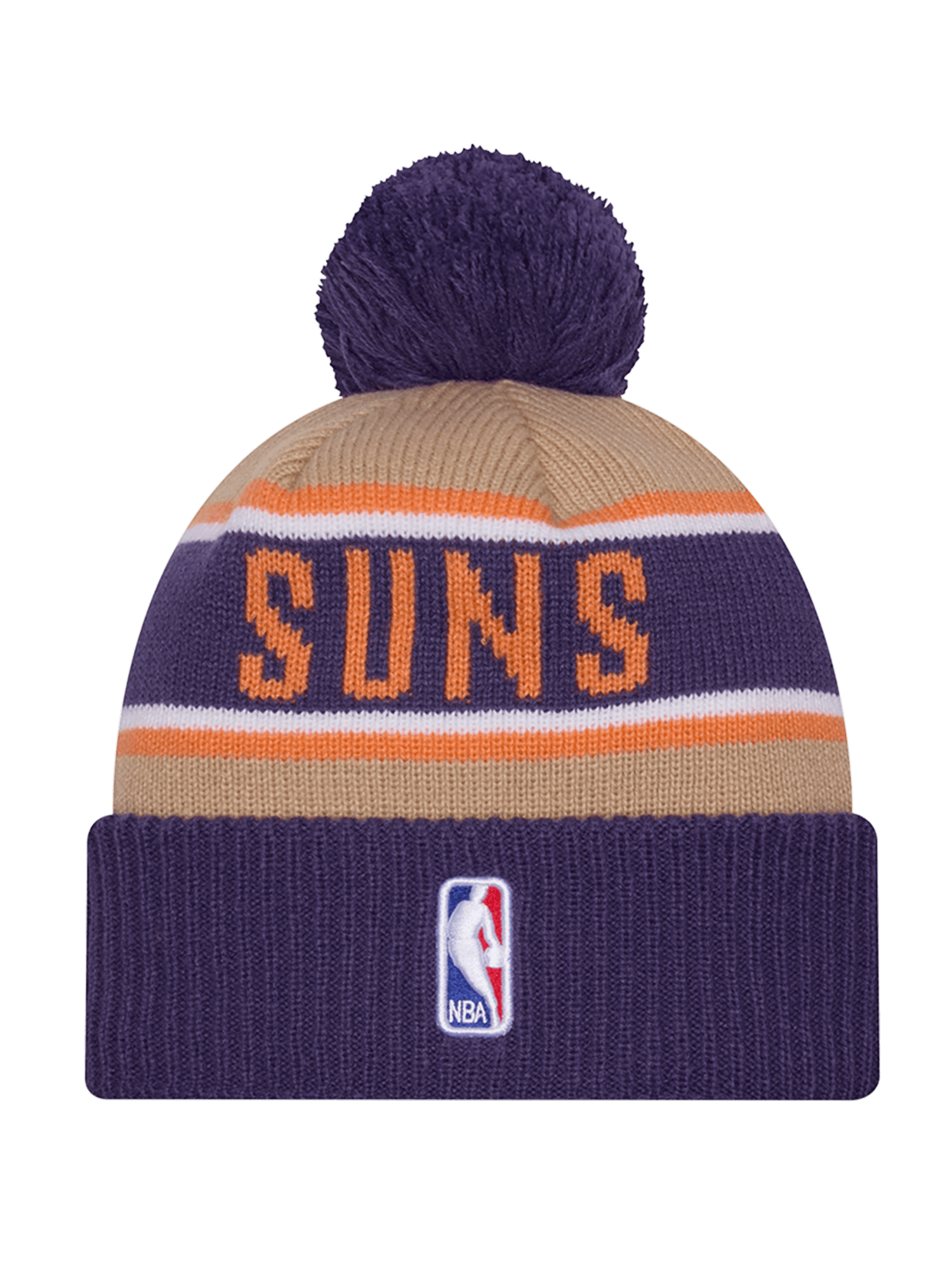 Phoenix Suns New Era NBA 24 Draft Knit Beanie - Tan