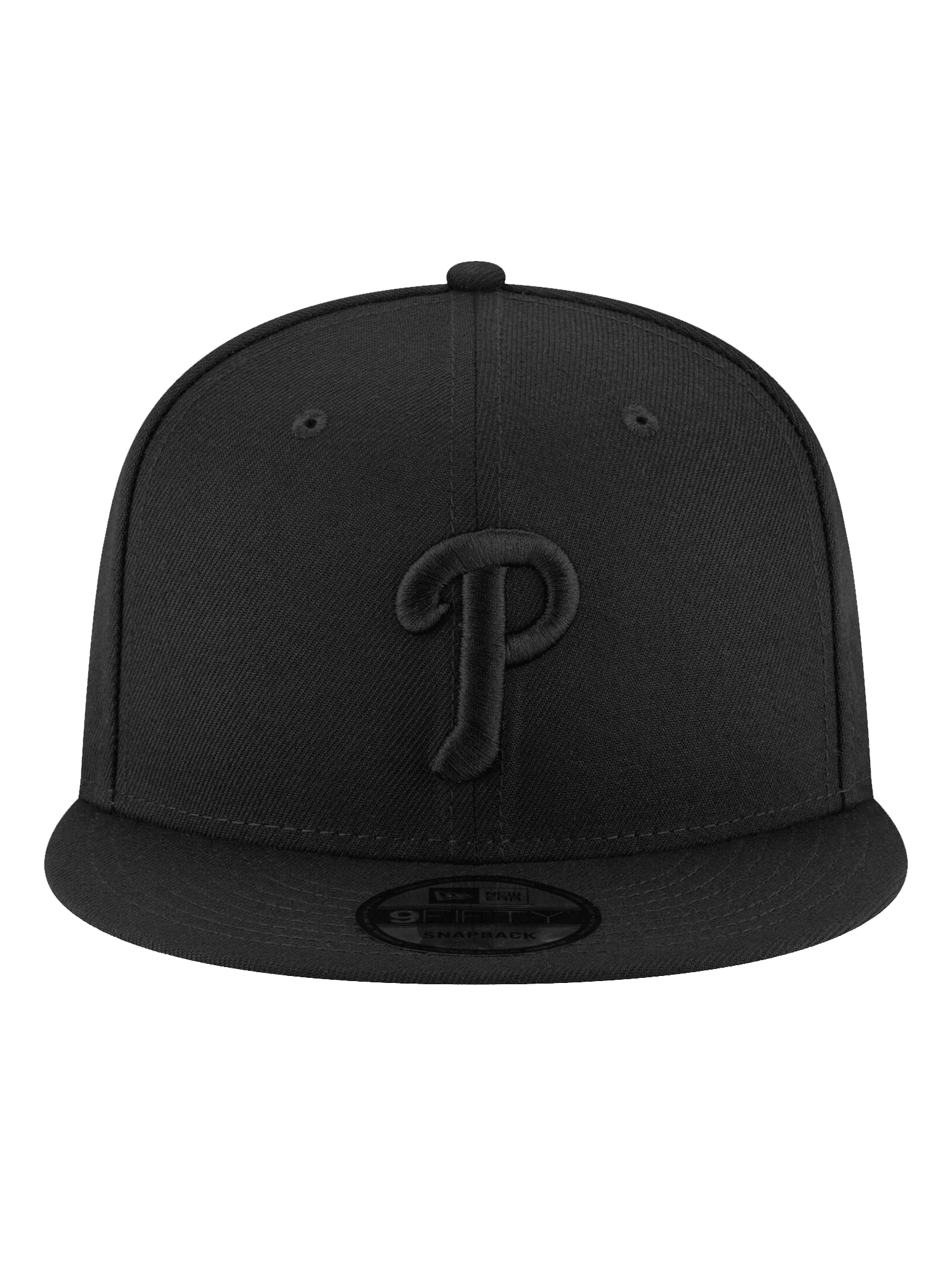 Philadelphia Phillies New Era MLB Black On Black 9FIFTY Snapback Hat