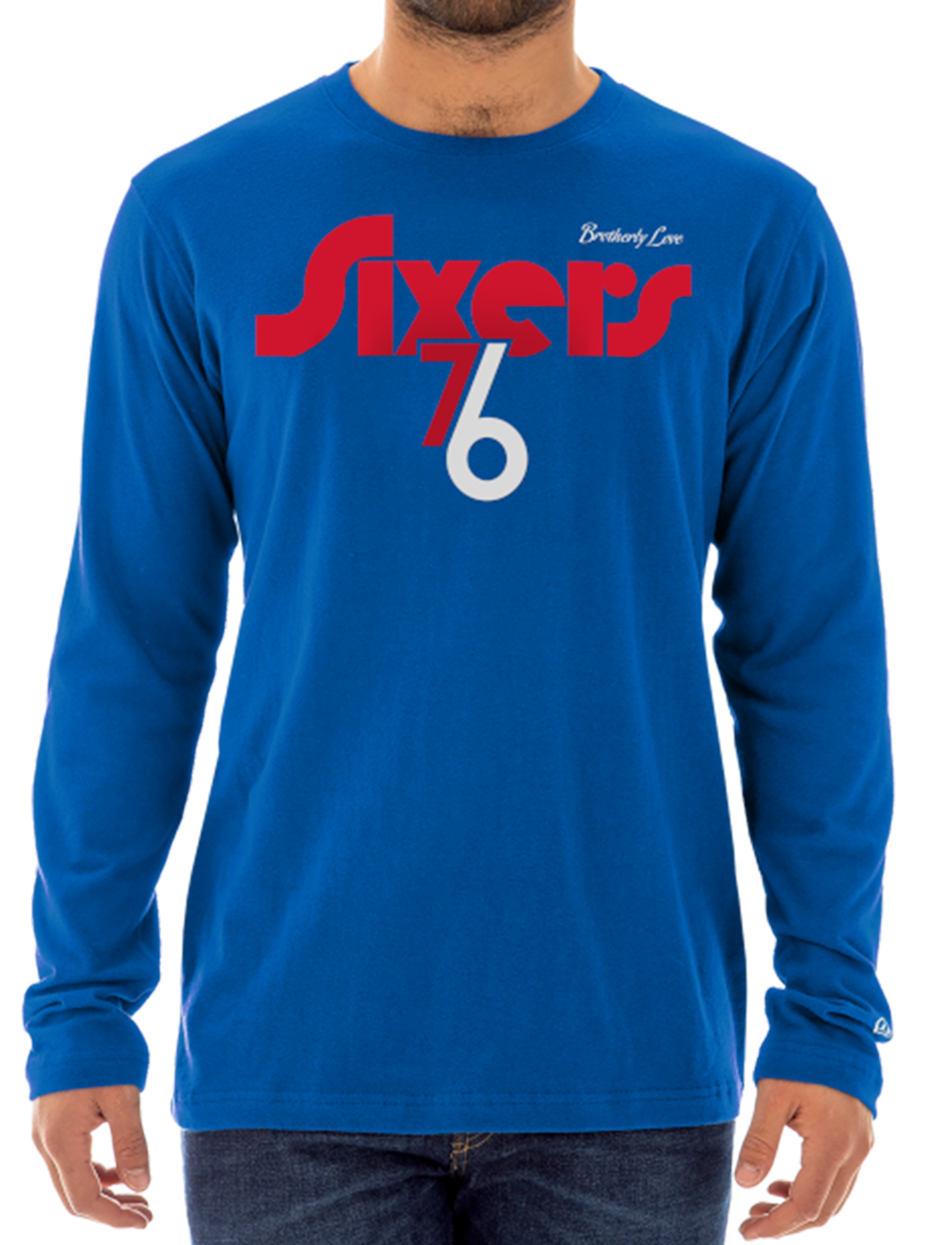 Philadelphia 76ers New Era NBA 24-25 City Edition Long Sleeve T-Shirt - Blue