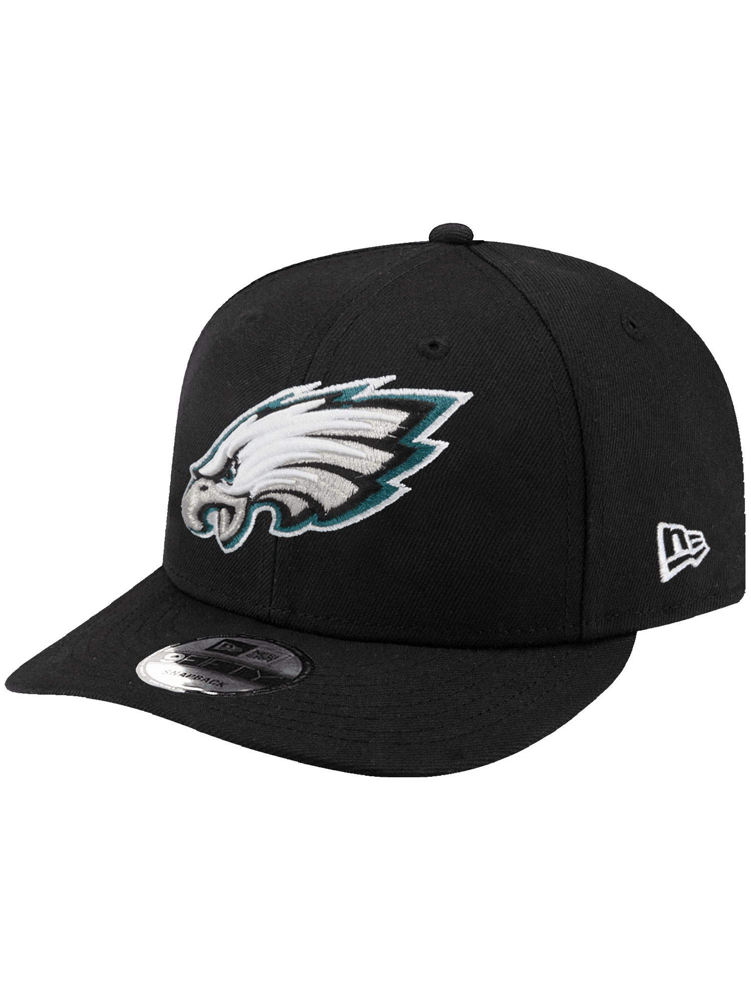 Philadelphia Eagles New Era NFL Team 9FIFTY Pre-Curved Snapback Hat - Black