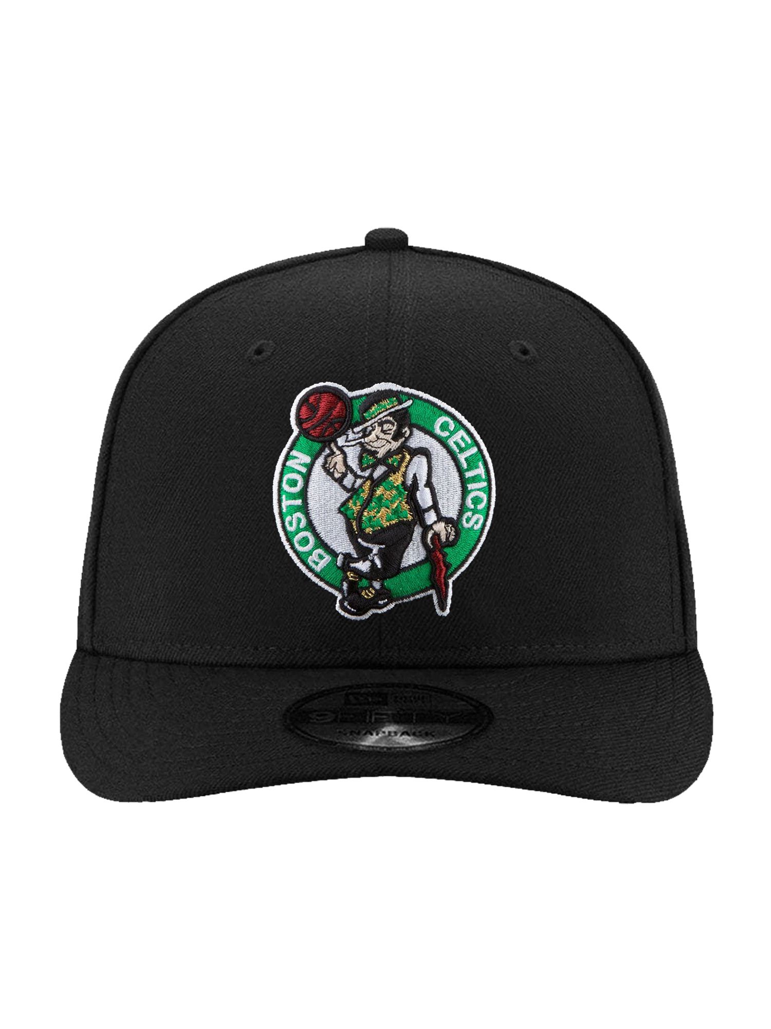 Boston Celtics New Era NBA Team 9FIFTY Pre-Curved Snapback Hat - Black