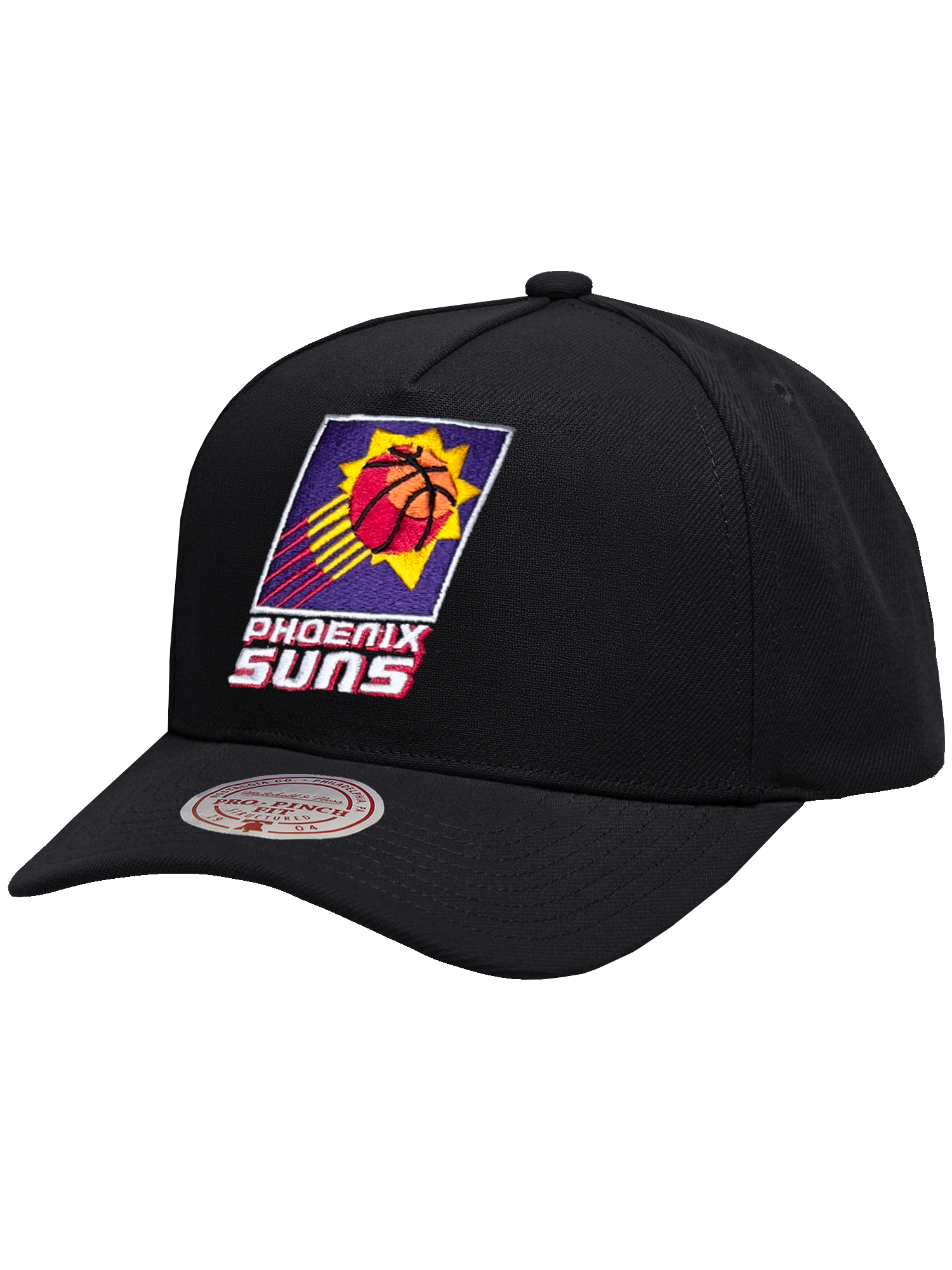 Phoenix Suns Mitchell & Ness NBA HWC Pro Pinch Snapback Hat - Black