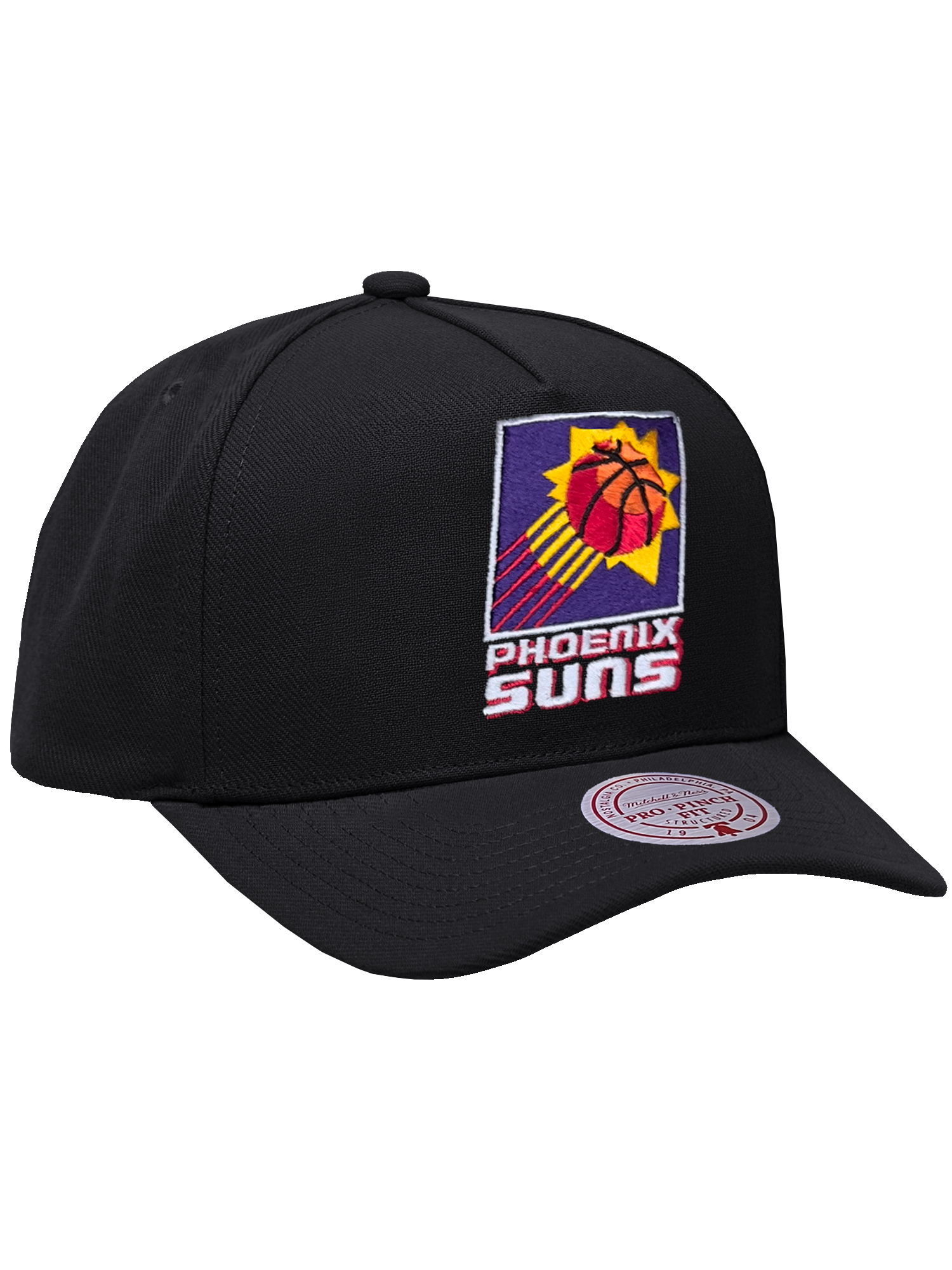 Phoenix Suns Mitchell & Ness NBA HWC Pro Pinch Snapback Hat - Black