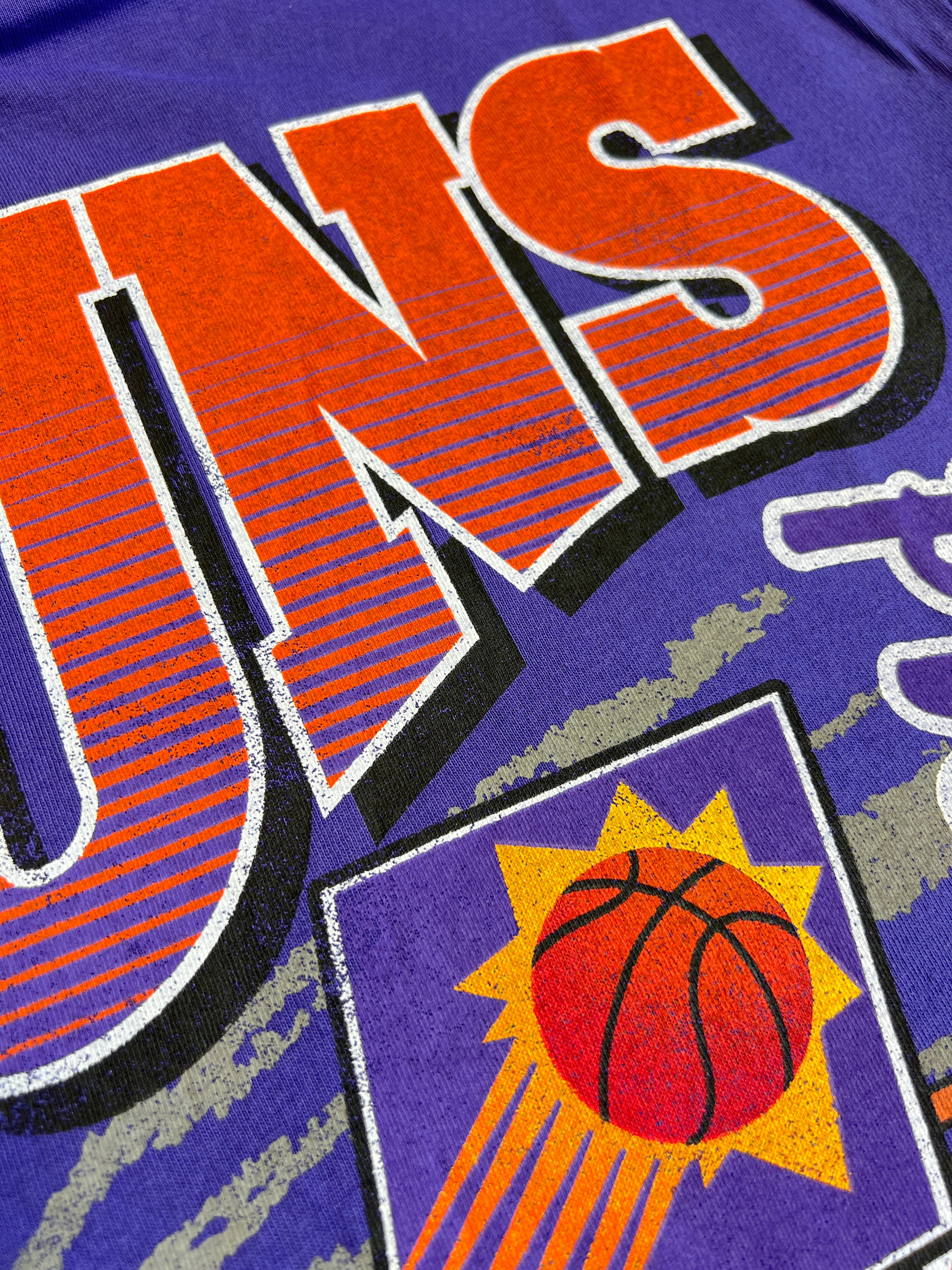 Phoenix Suns Mitchell & Ness NBA Basketed Vintage T-Shirt - Suns Purple