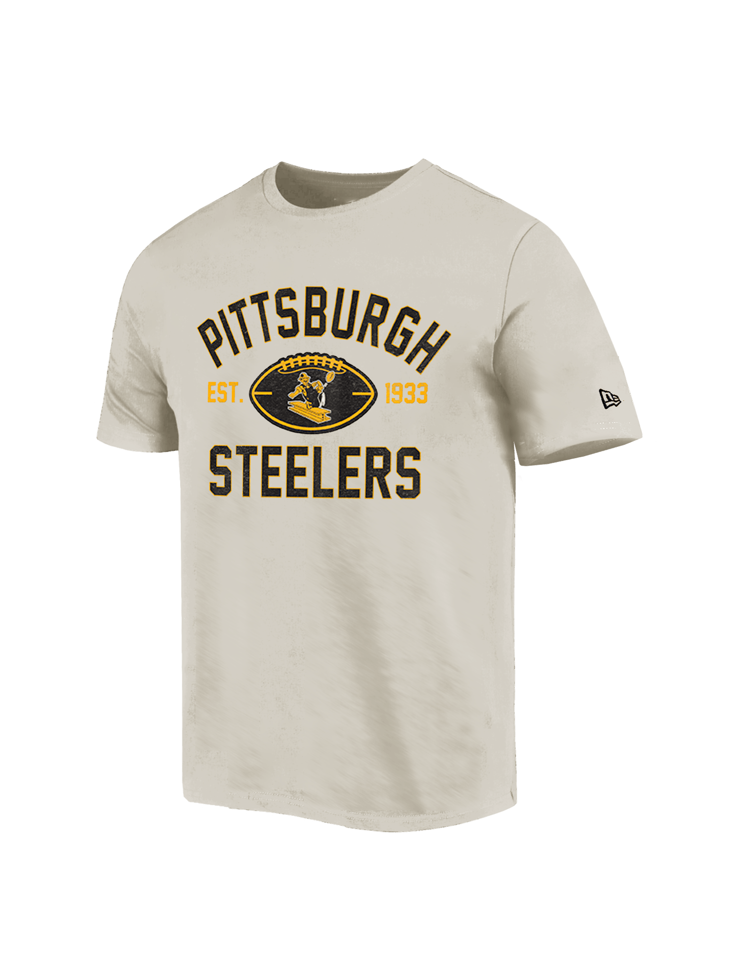 Pittsburgh Steelers New Era NFL 24 Sideline Historic T-Shirt - Stone