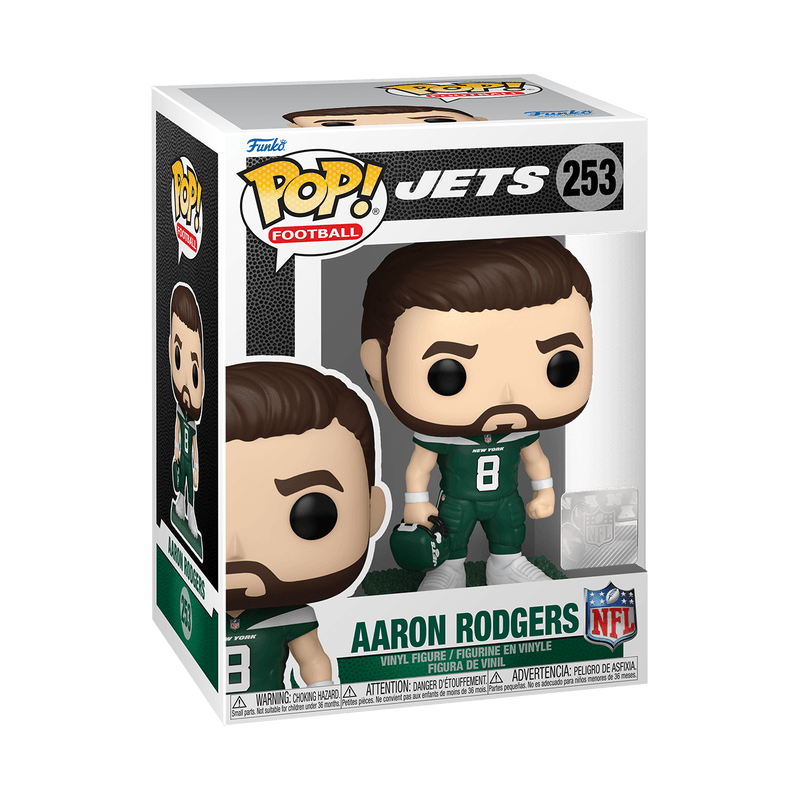 Aaron Rodgers New York Jets Funko NFL Pop Vinyl Figure - 253