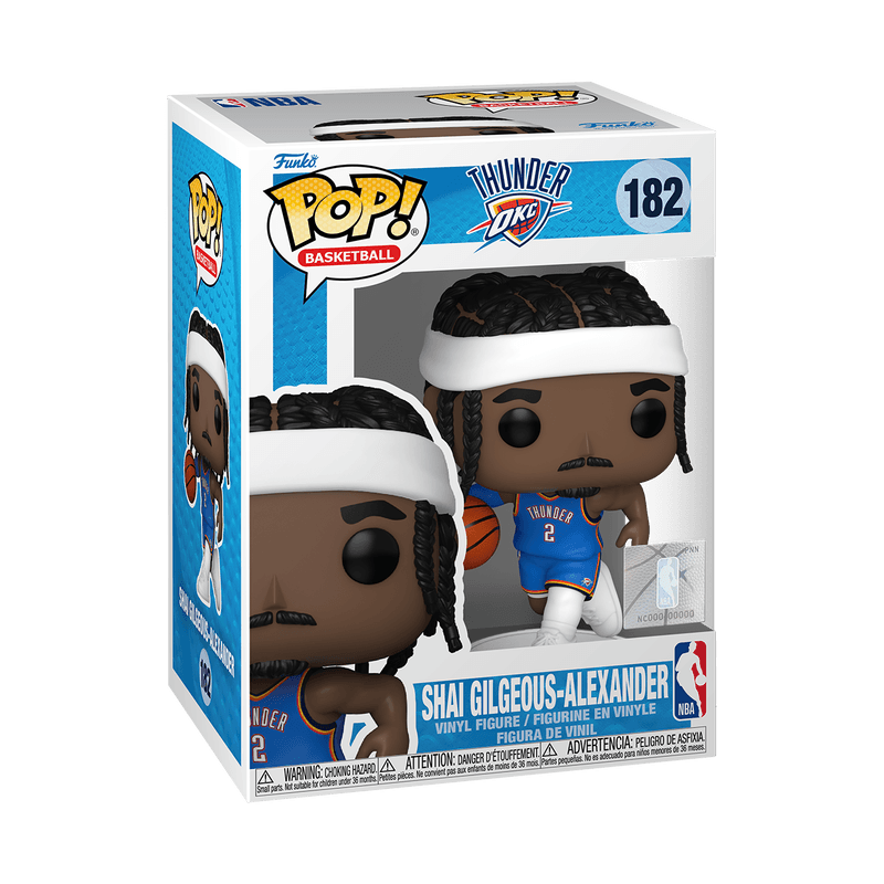 Shai Gilgeous-Alexander Oklahoma City Thunder Funko NBA 182 Pop Vinyl Figure