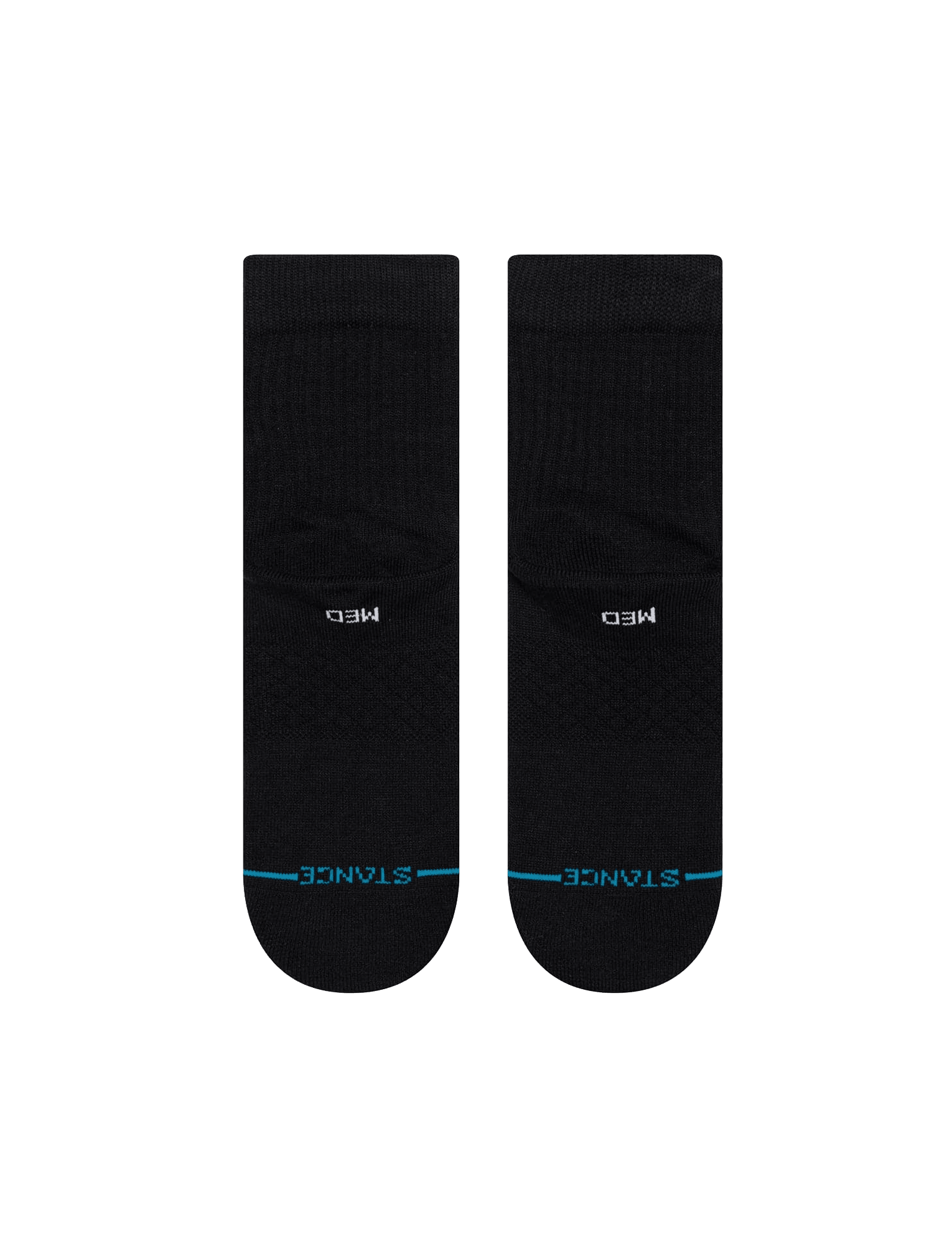 Youths NBA Logoman Stance Black & White Quarter Socks - Black