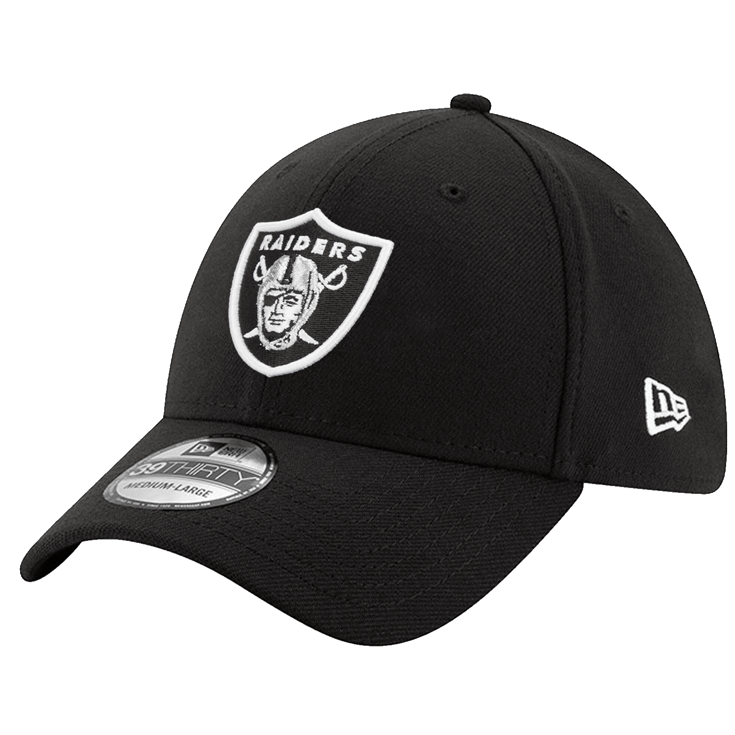 Las Vegas Raiders New Era NFL Team 39THIRTY Stretch Fit Hat - Black