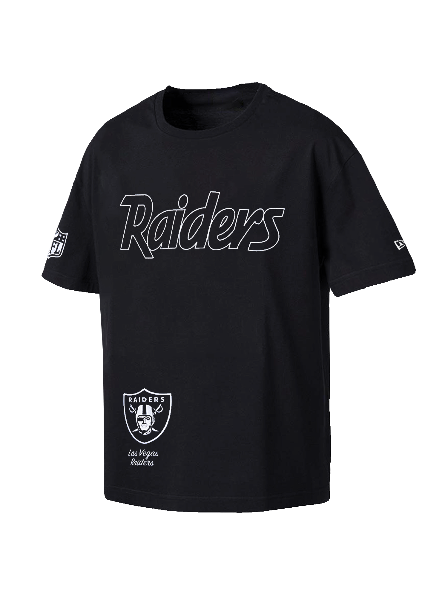 Las Vegas Raiders New Era NFL Script Graded Oversized T-Shirt - Black