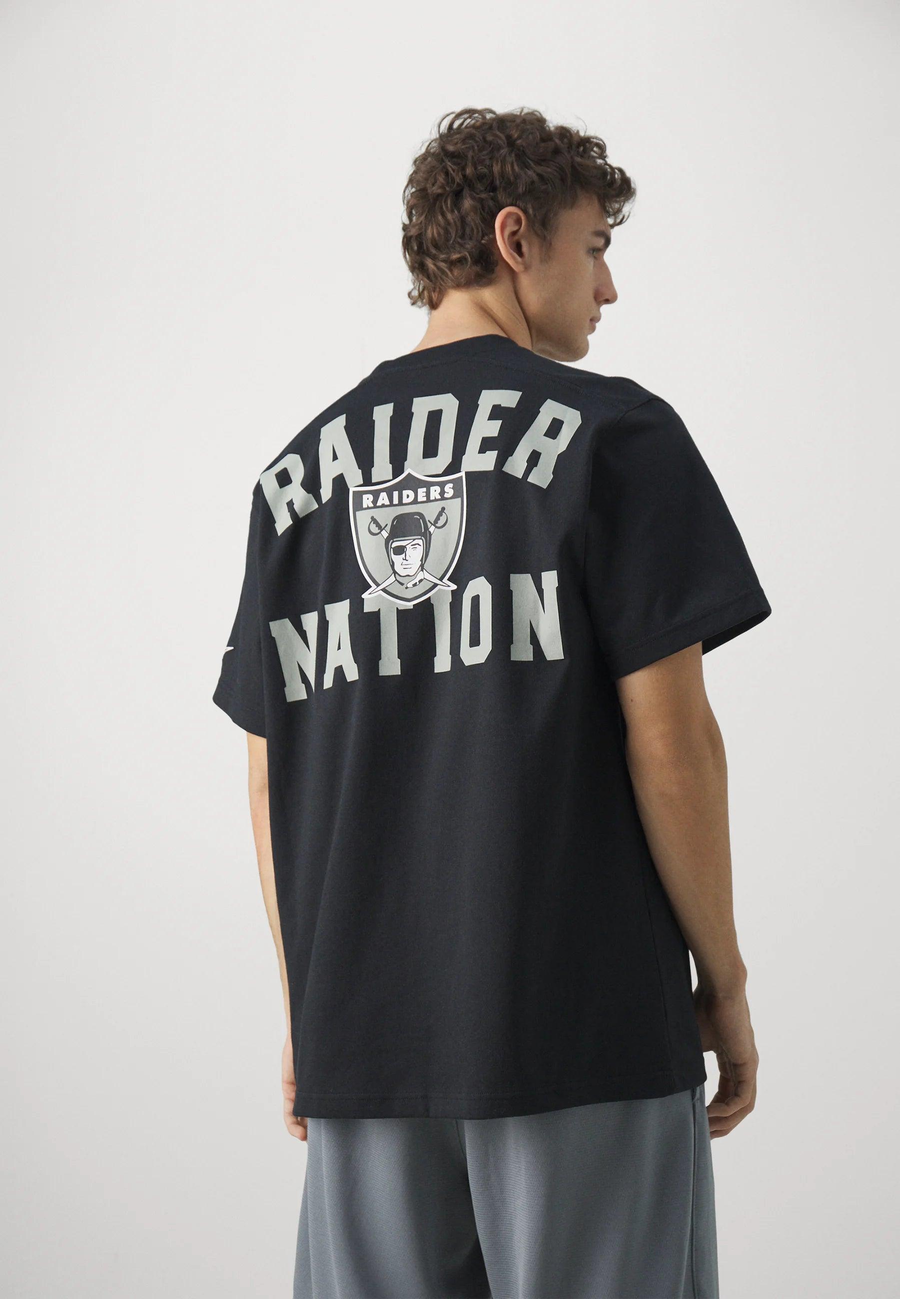 Las Vegas Raiders Nike NFL Rewind Oversized Heavyweight T-Shirt - Black