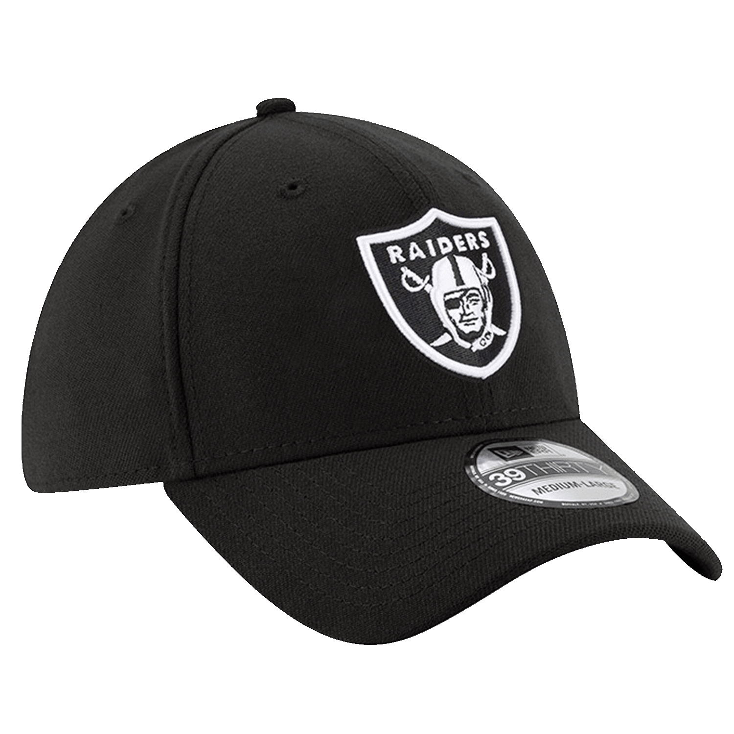 Las Vegas Raiders New Era NFL Team 39THIRTY Stretch Fit Hat - Black