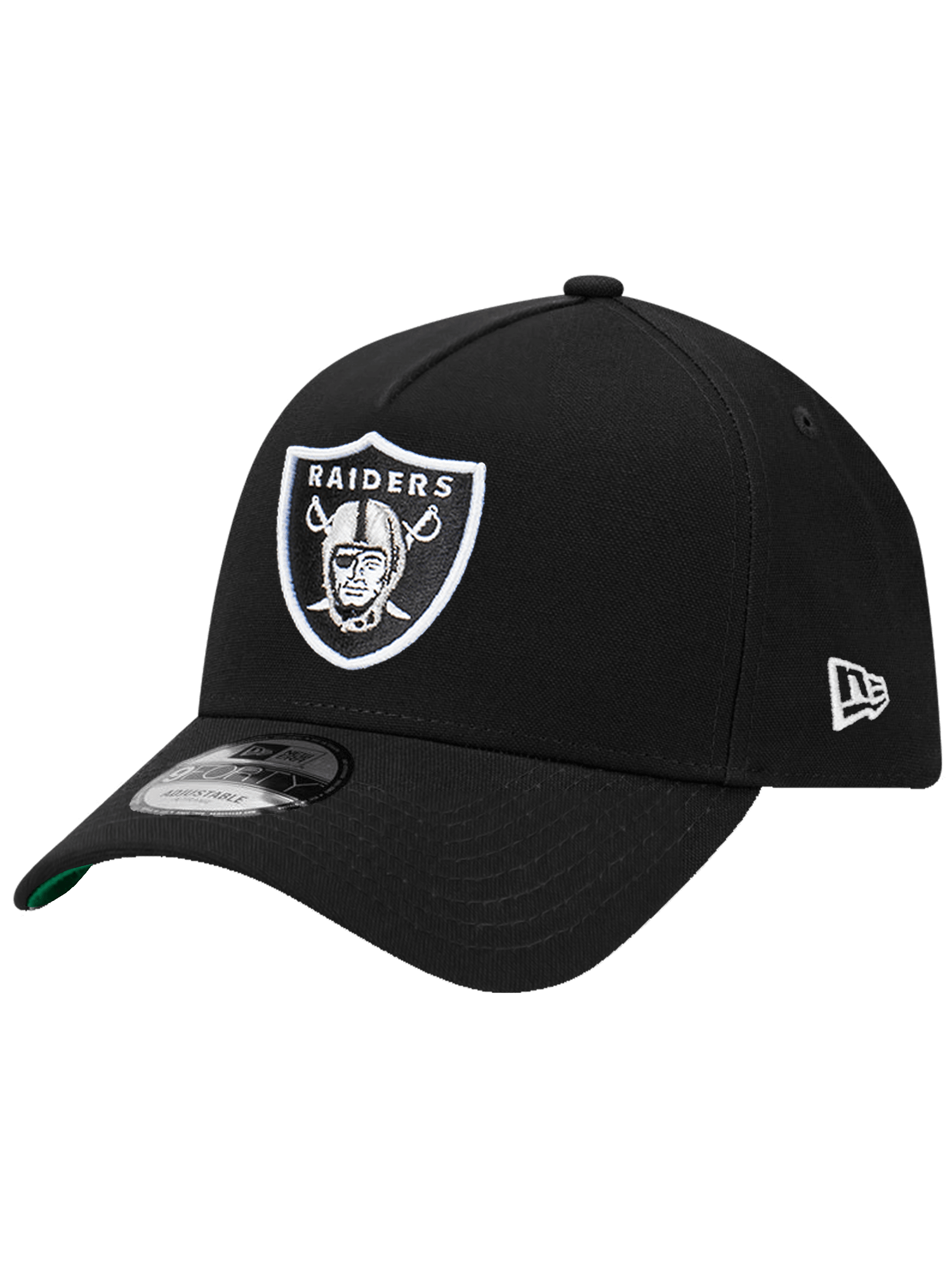 Las Vegas Raiders New Era NFL Champs Ring 9FORTY A-Frame Snapback Hat - Black