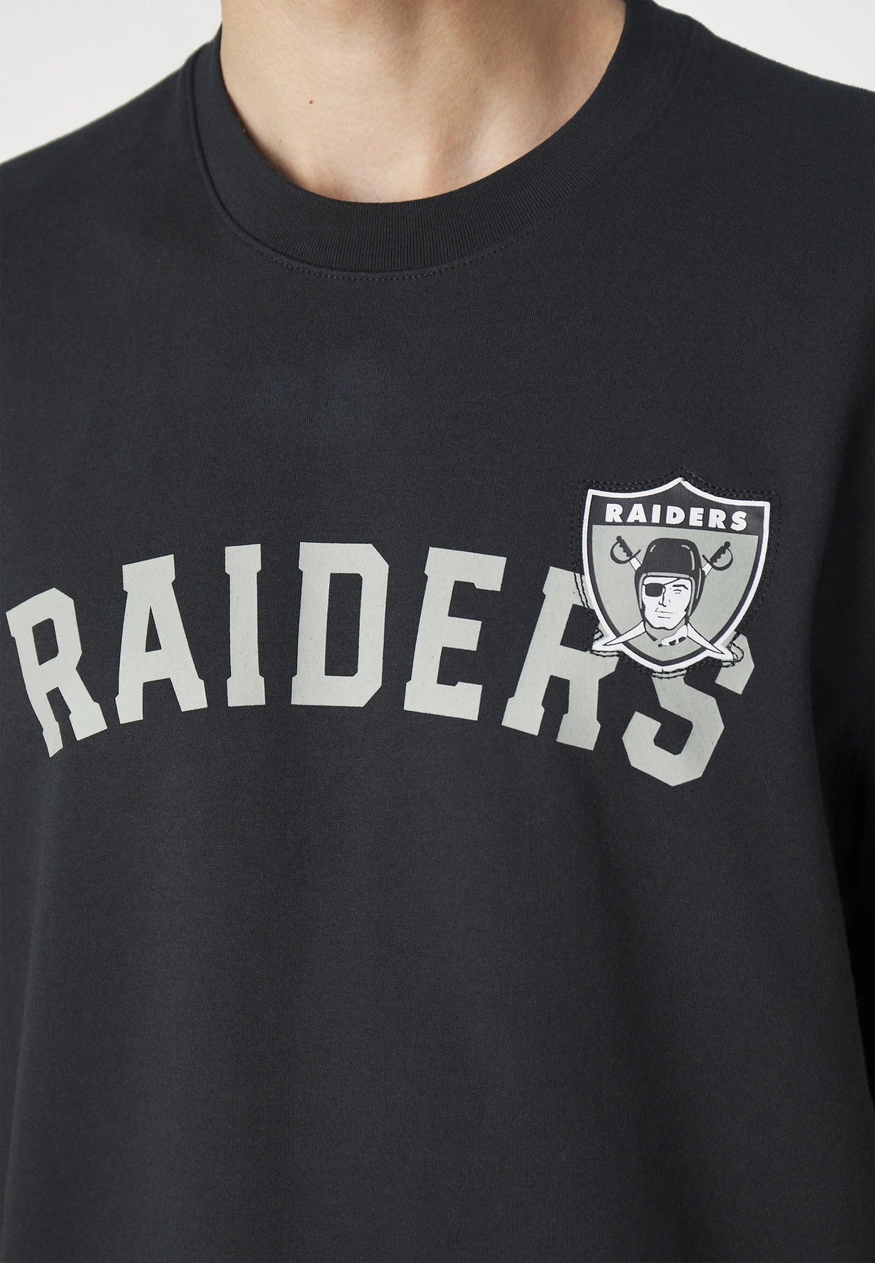 Las Vegas Raiders Nike NFL Rewind Oversized Heavyweight T-Shirt - Black