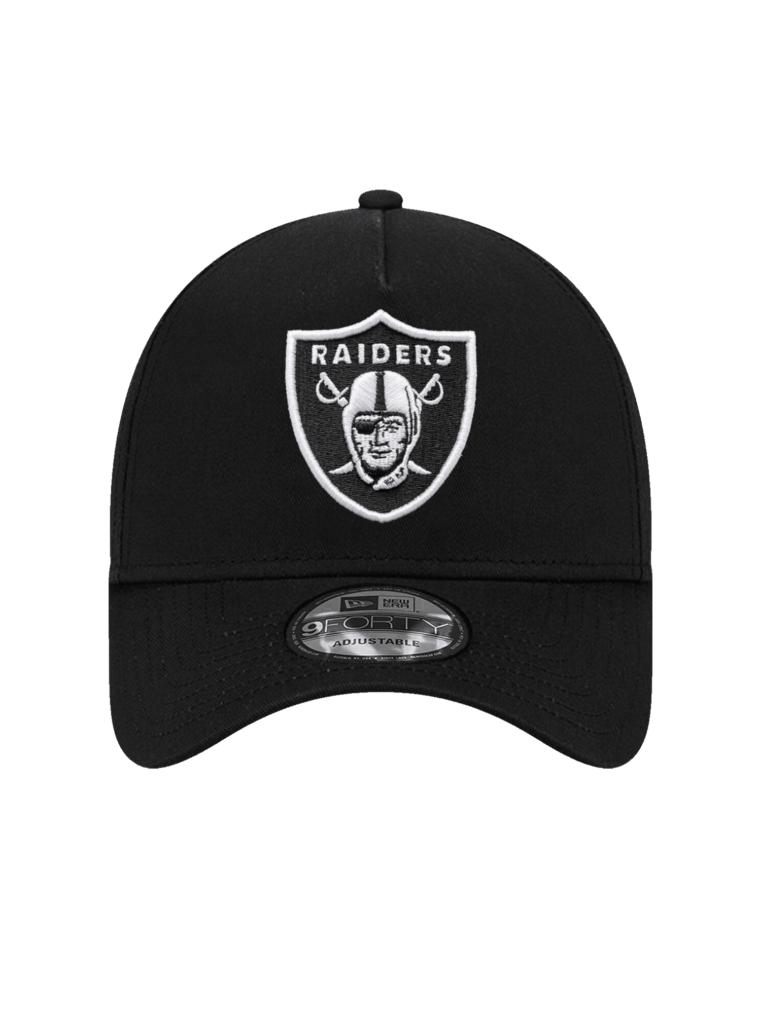 Las Vegas Raiders New Era NFL Champs Ring 9FORTY A-Frame Snapback Hat - Black