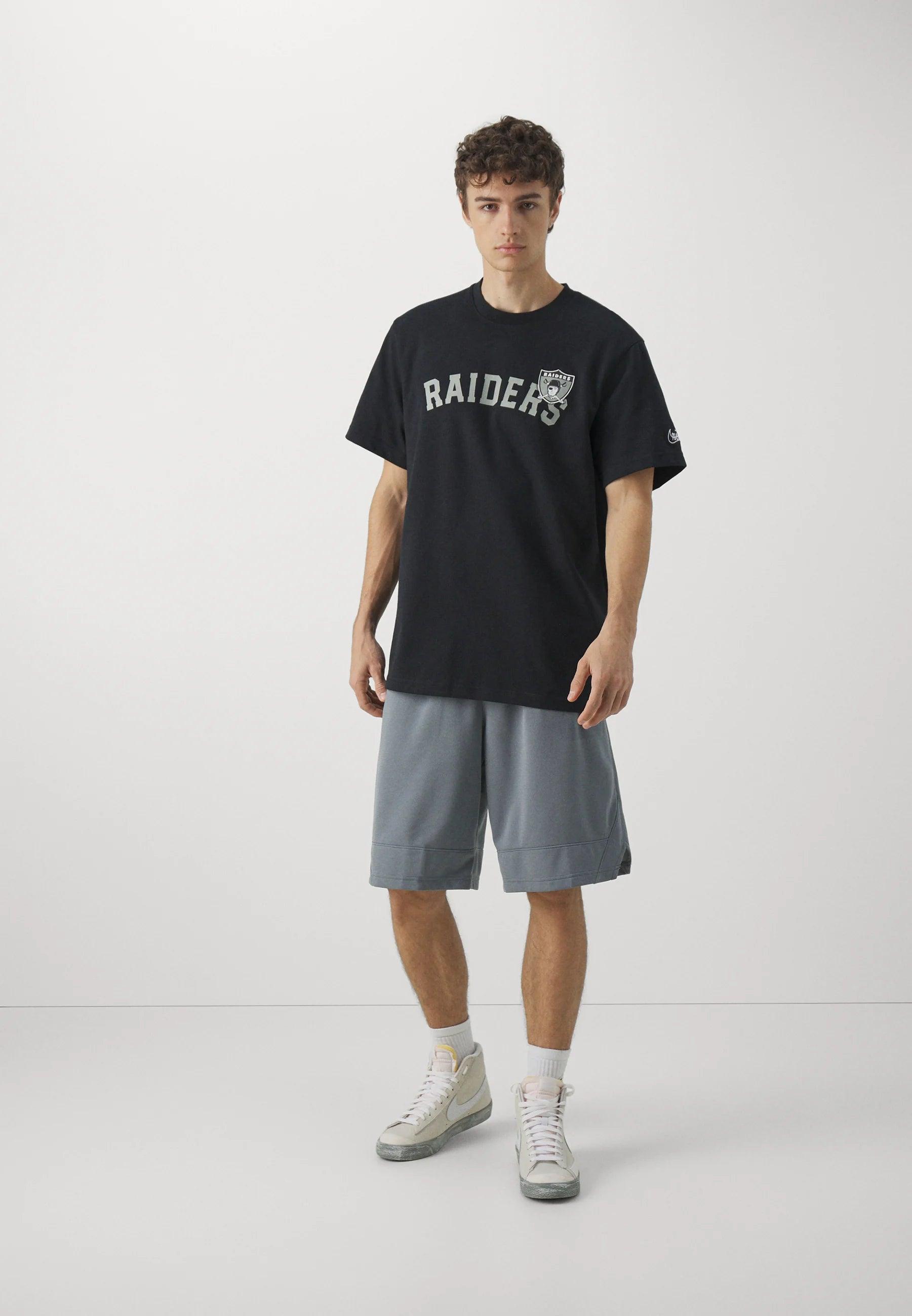 Las Vegas Raiders Nike NFL Rewind Oversized Heavyweight T-Shirt - Black