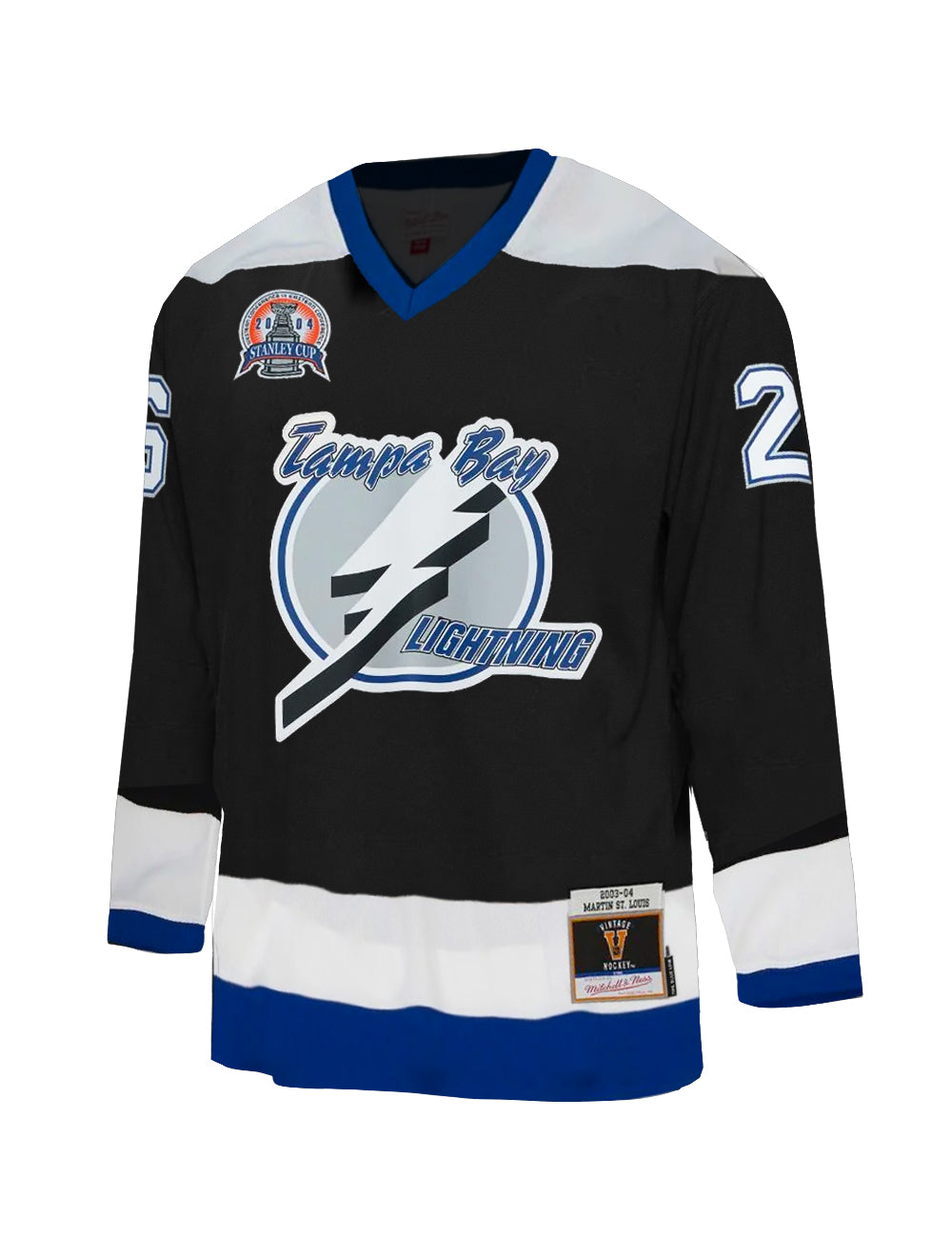 Martin St Louis Tampa Bay Lightning Mitchell & Ness NHL 03-04 Blue Line Jersey - Black