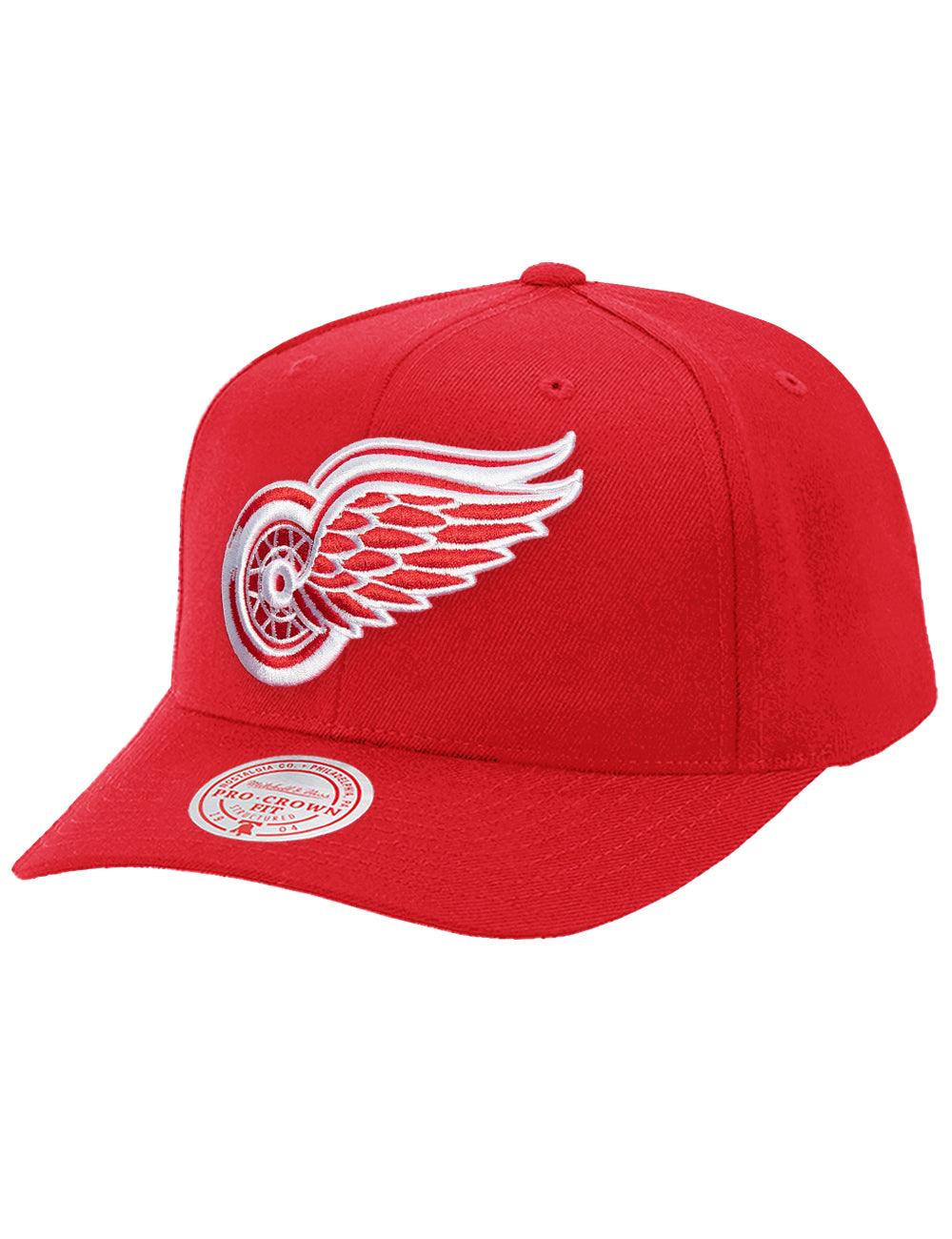 Detroit Red Wings Mitchell & Ness NHL Team 2.0 Pro Crown Snapback Hat - Red