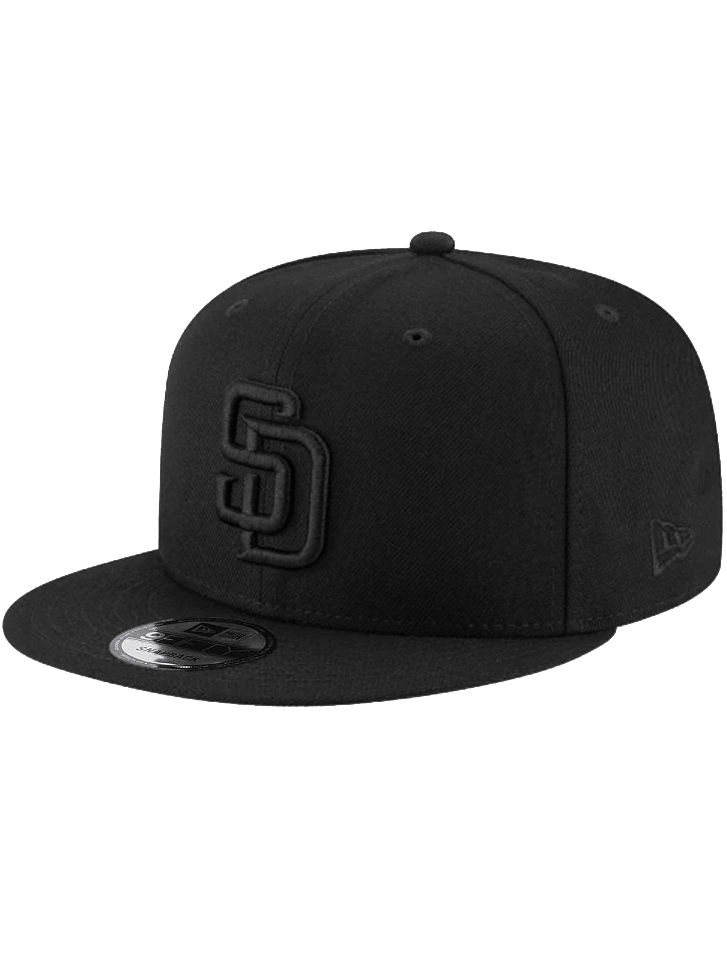 San Diego Padres New Era MLB Black On Black 9FIFTY Snapback Hat